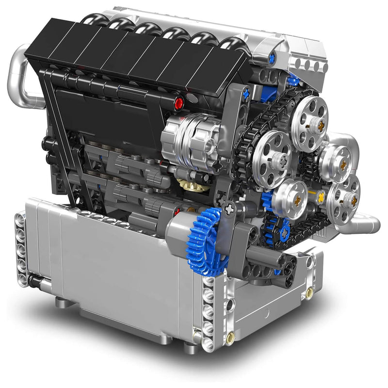 Motorised Inline 6 Bavarian Engine 743Pcs-1