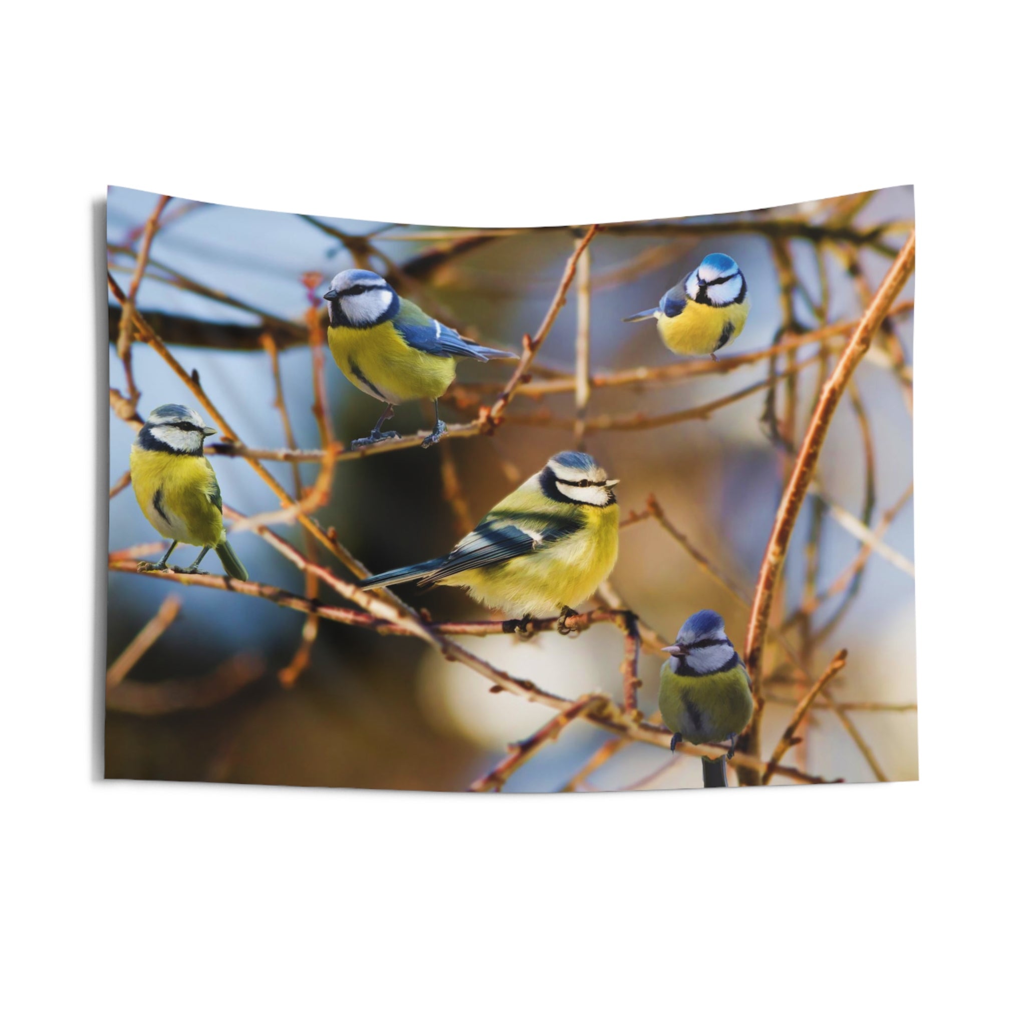 Five Bird Painting Tapestry-2