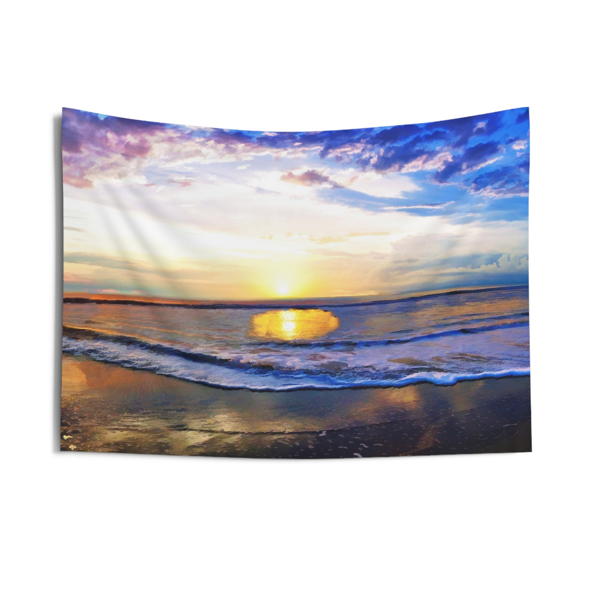 Beach Sunset Tapestry-2