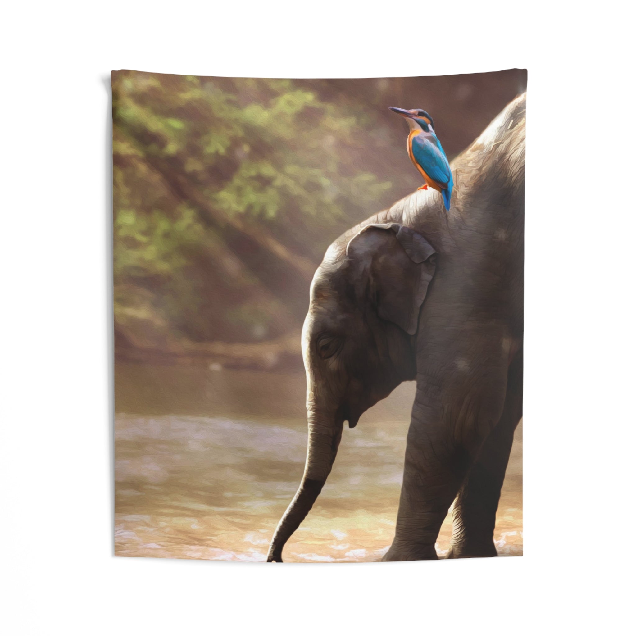Bird And Elephant Tapestry-2