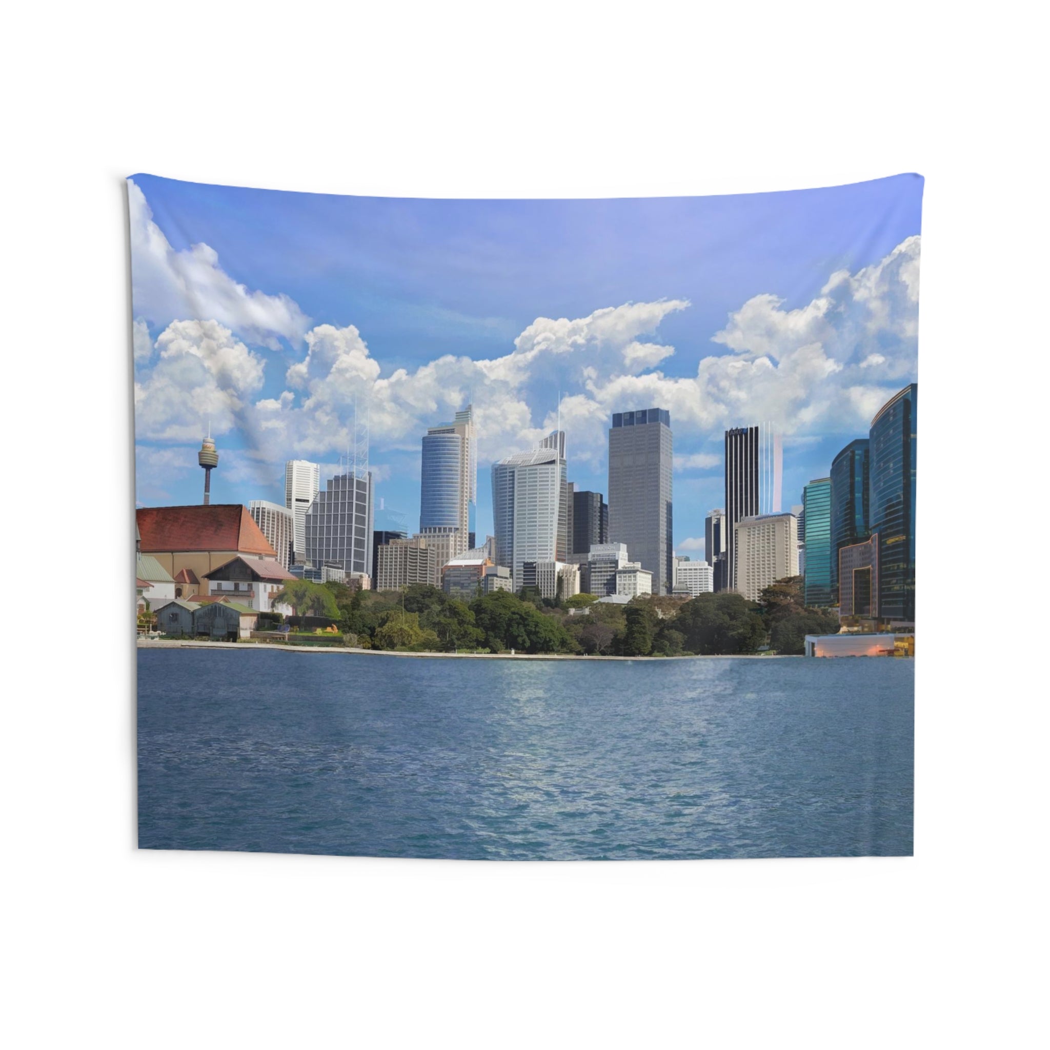 Sydney Riverside Oil Tapestry-3