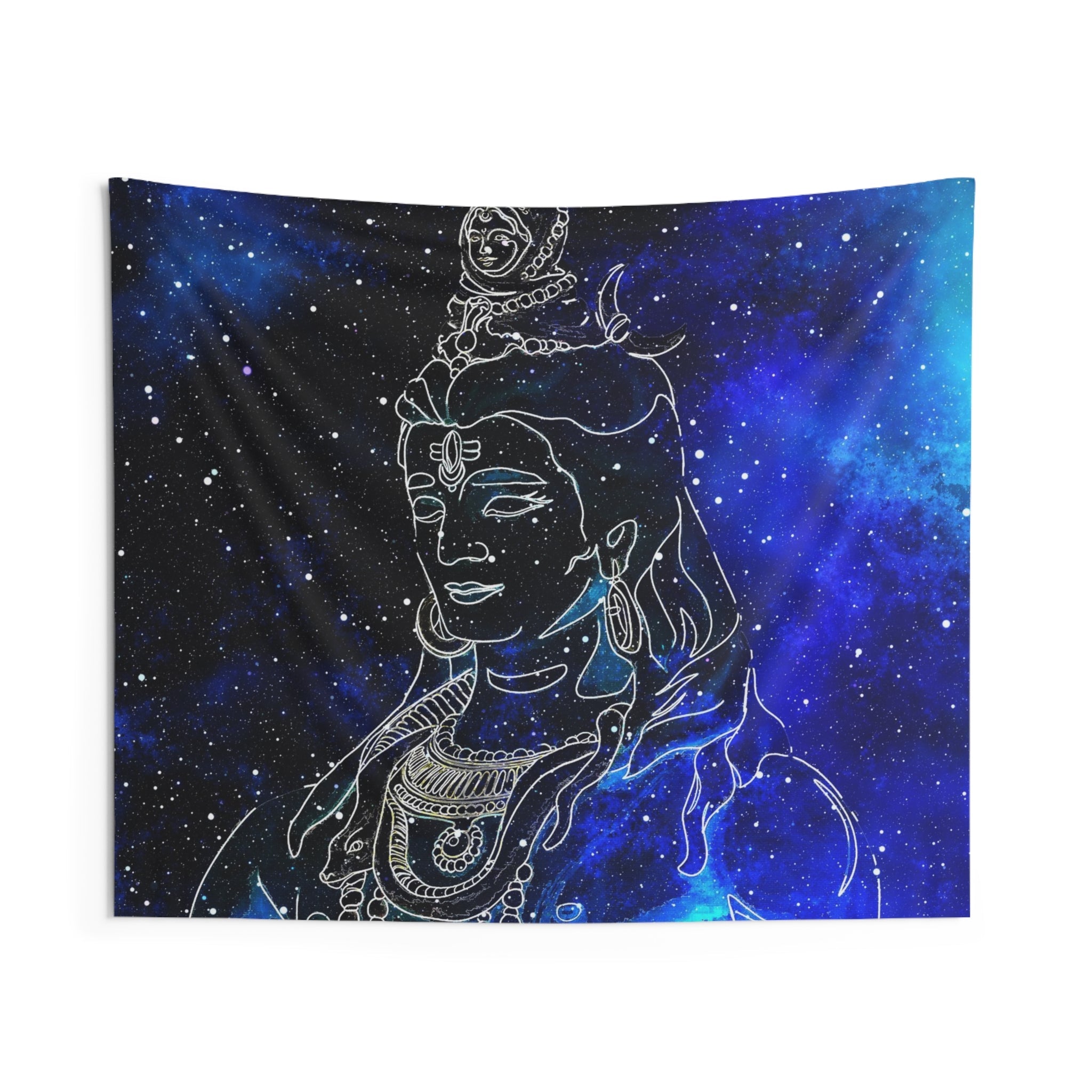 Blue Shiva Tapestry-0