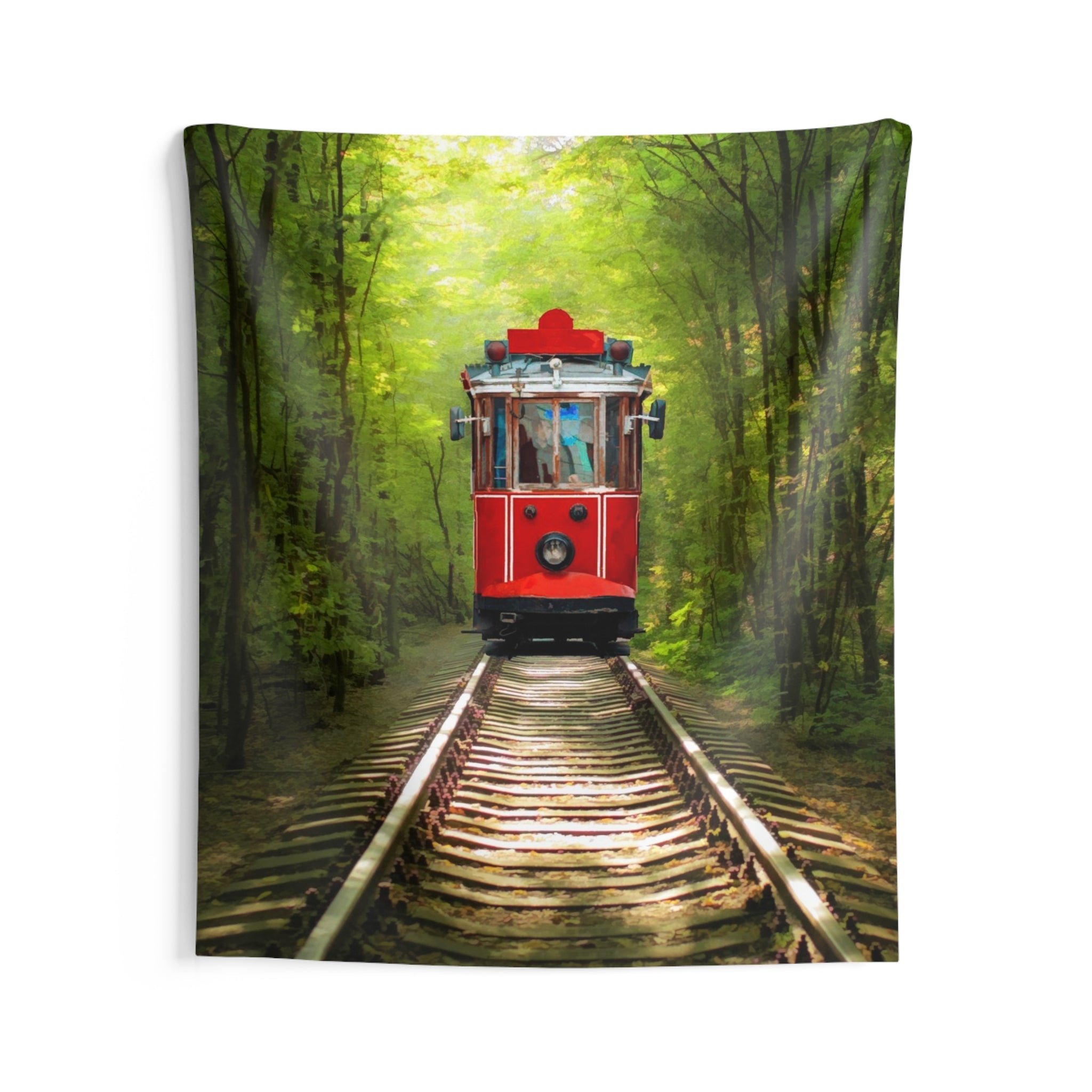 Tree Tunnel Tram Tapestry-2