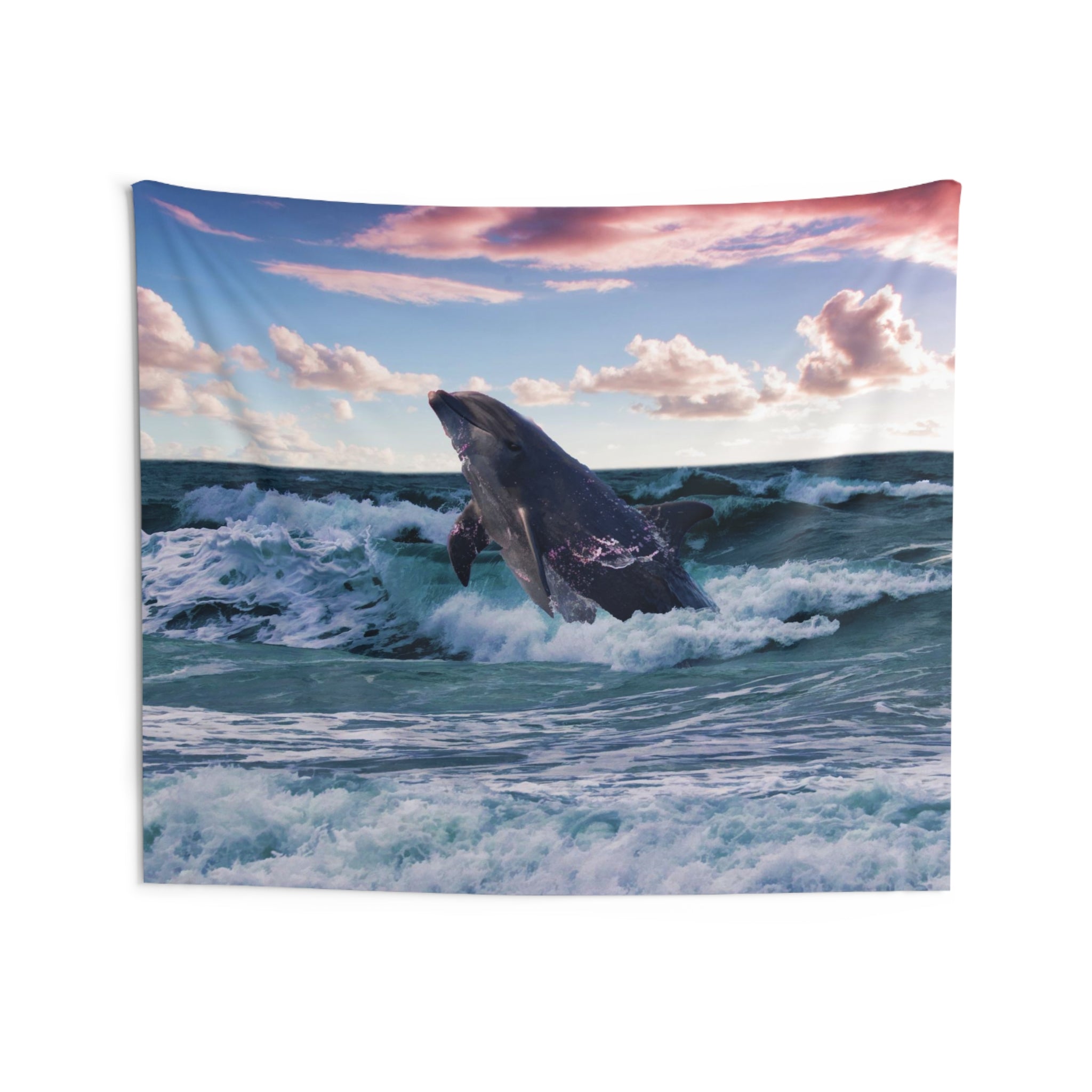 Grey Dolphin Tapestry-3