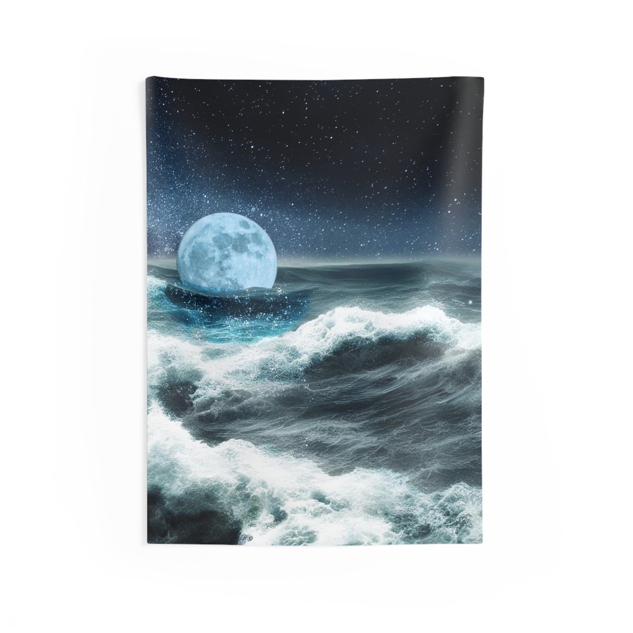 Moon & Sea Storm Tapestry-0