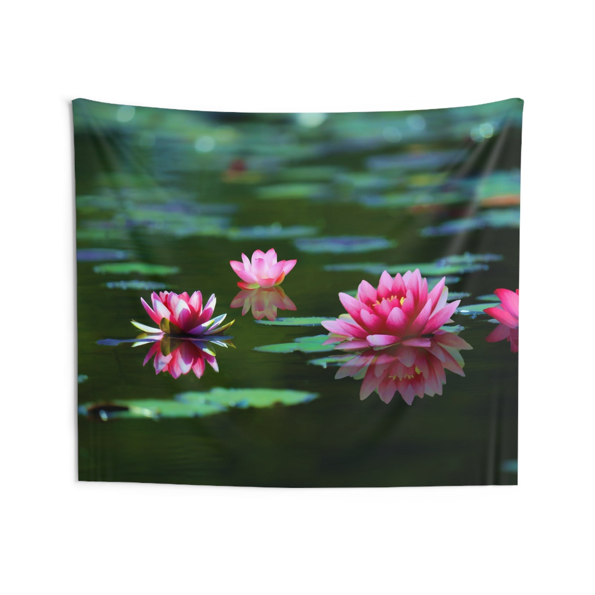 Lily Pink Flower Tapestry-3