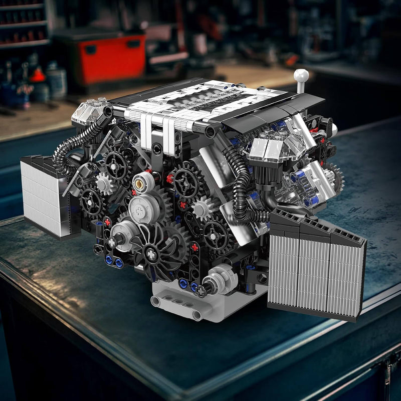 Twin Turbo W12 German Engine 870pcs-3