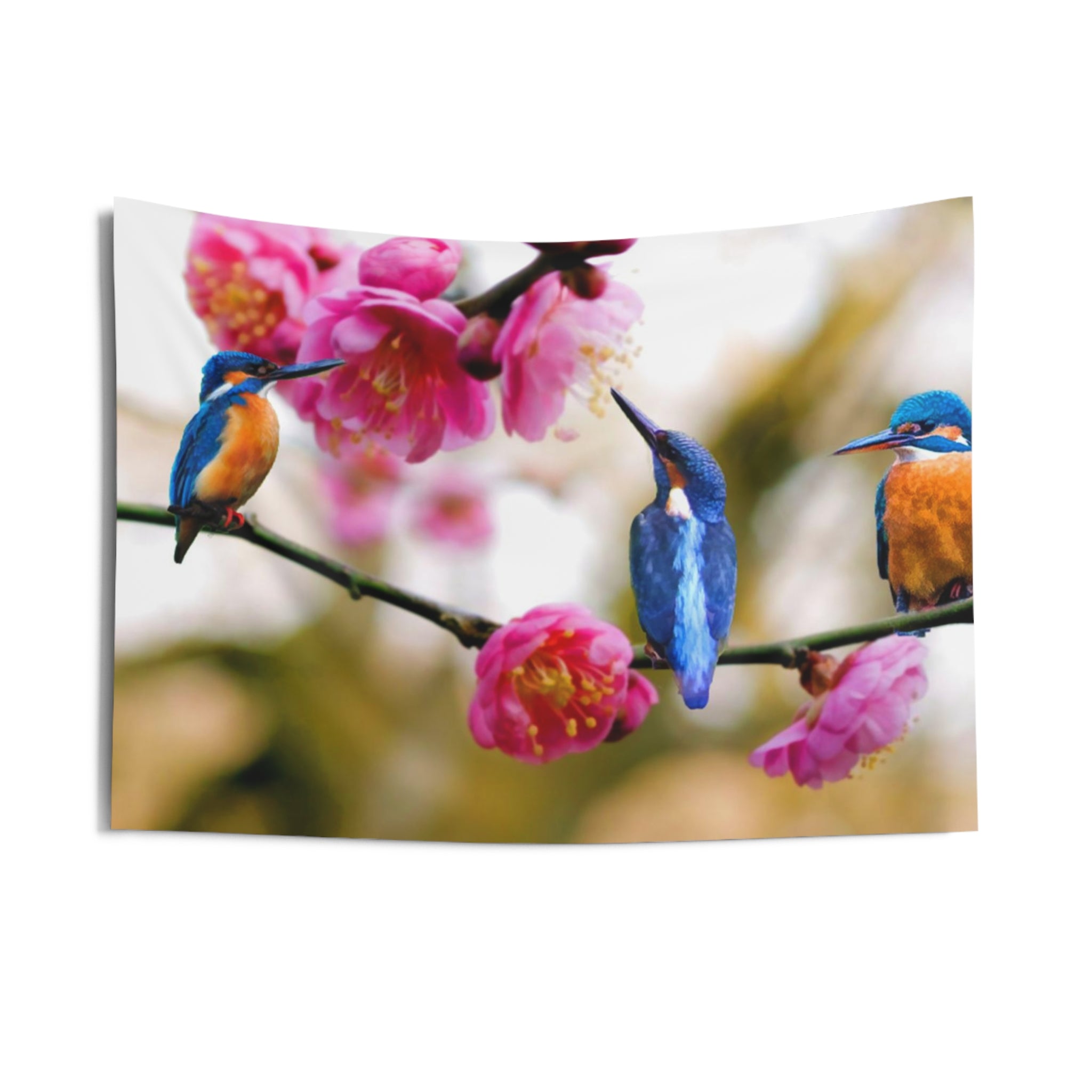 Kingfisher Bird Tapestry-2