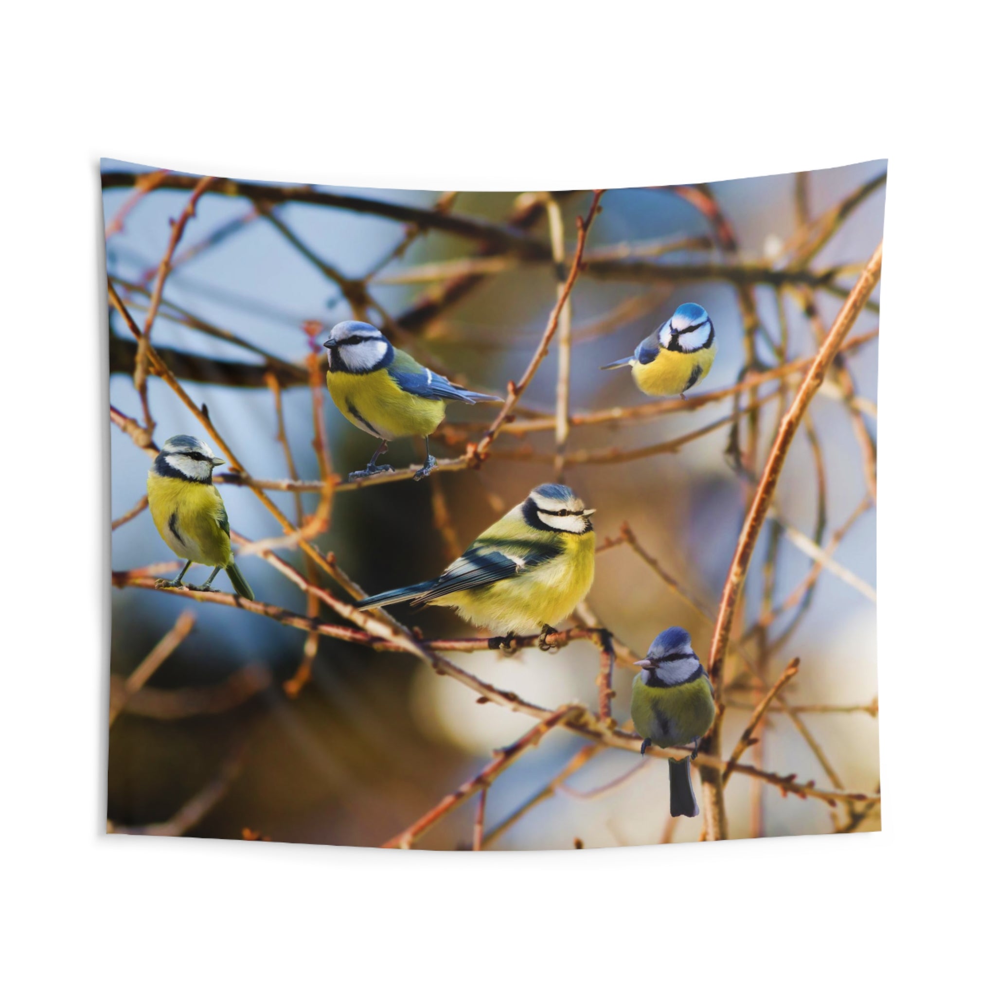 Five Bird Painting Tapestry-1