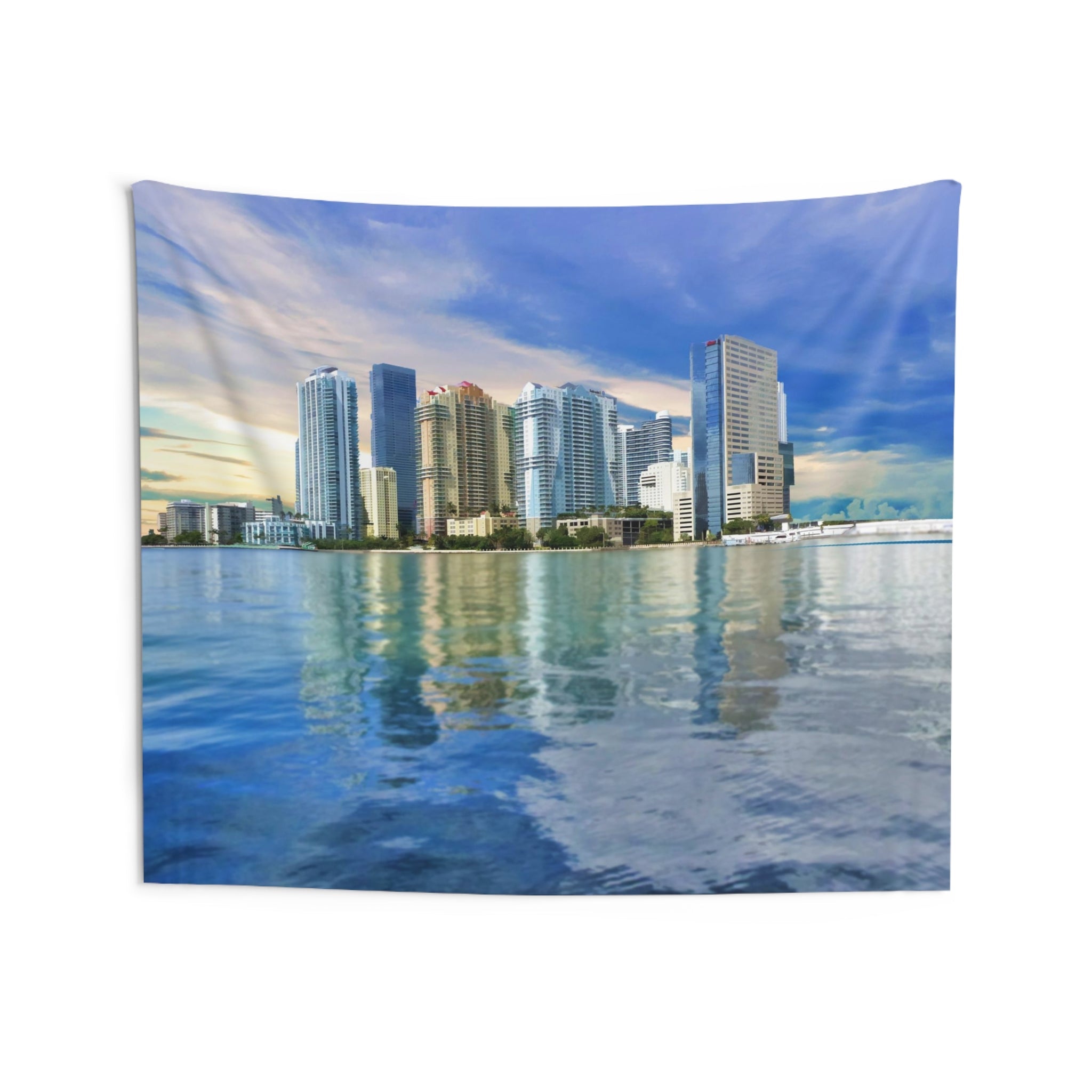 Miami Skyline Tapestry-3