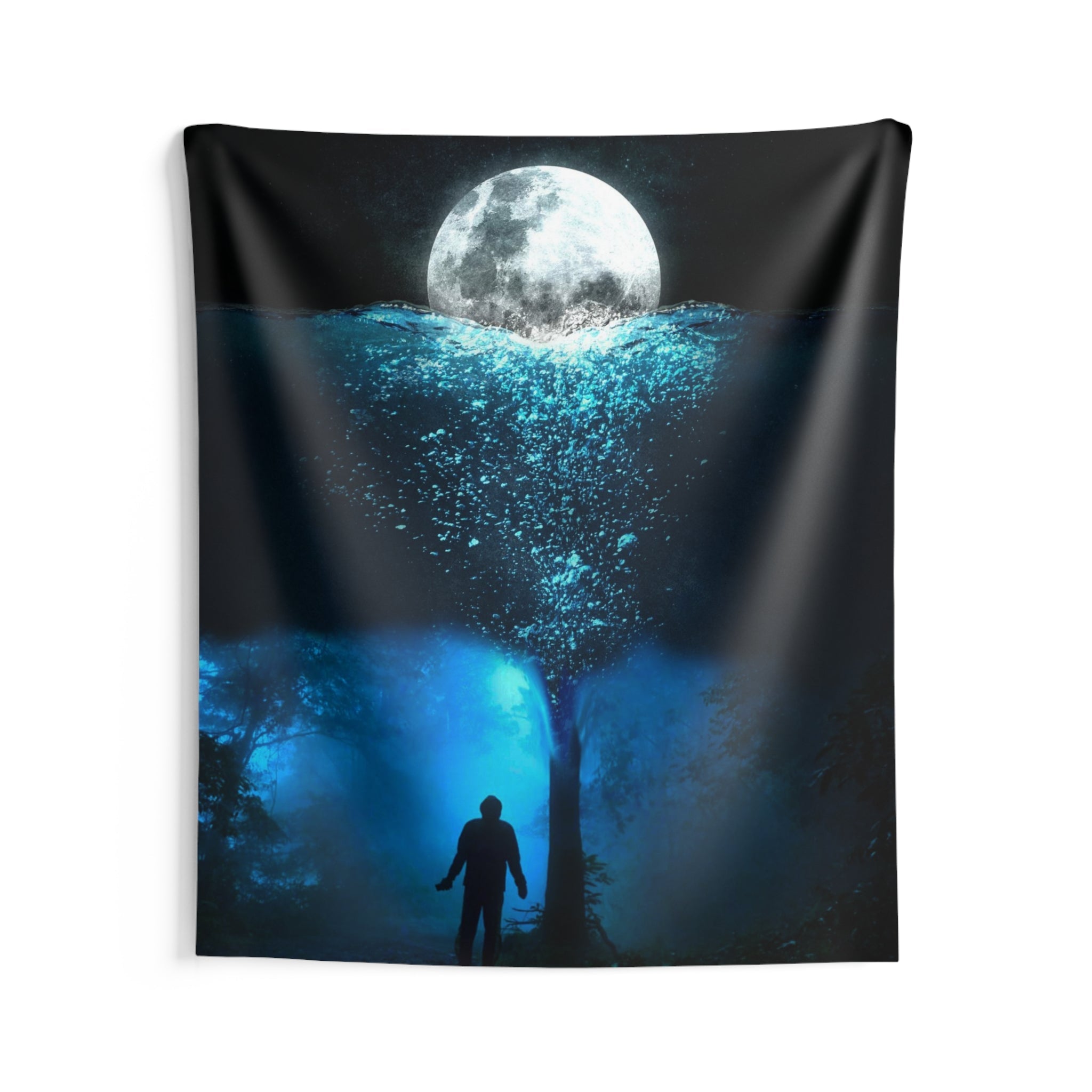 Man underwater Tapestry-2