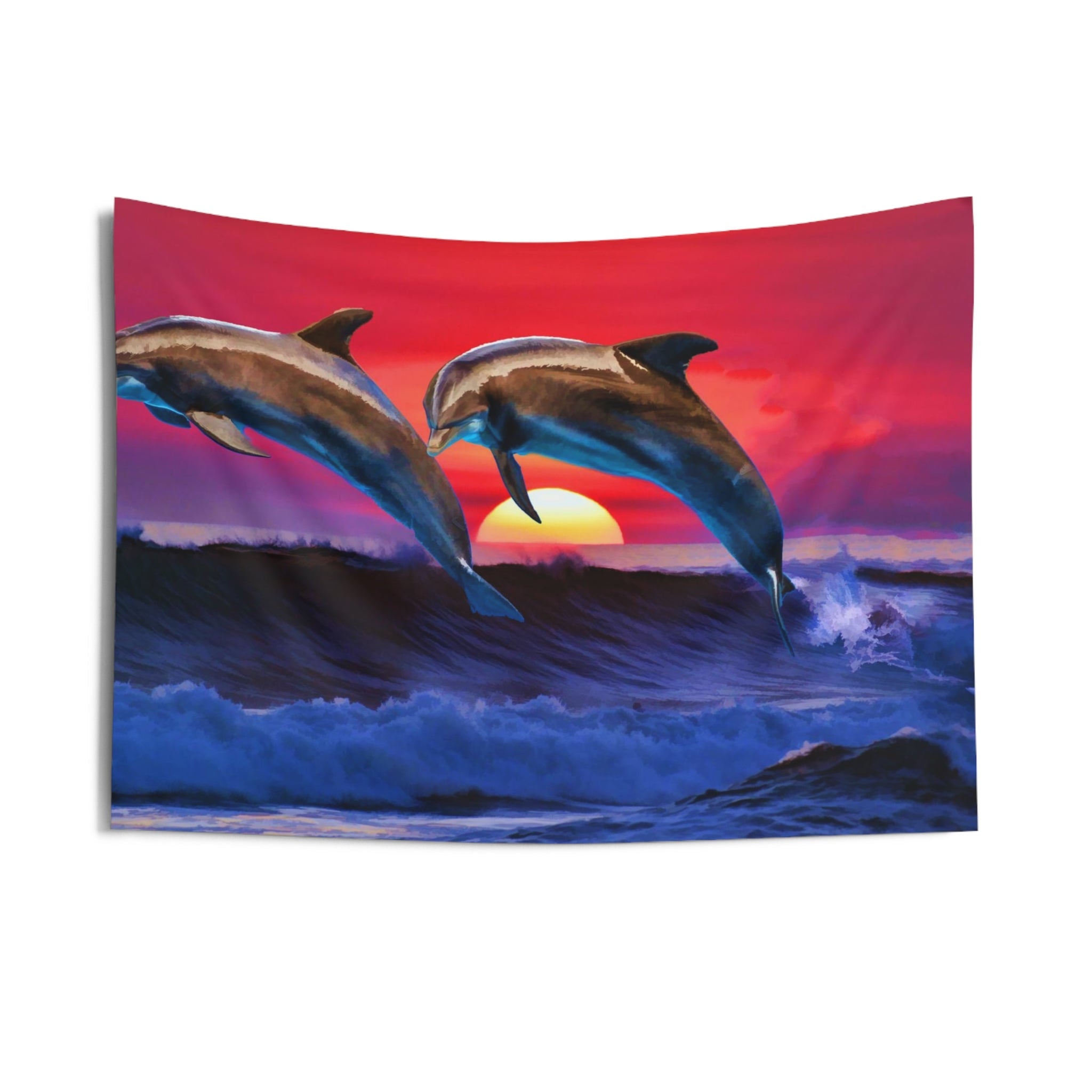 Sunrise Dolphin Tapestry-2