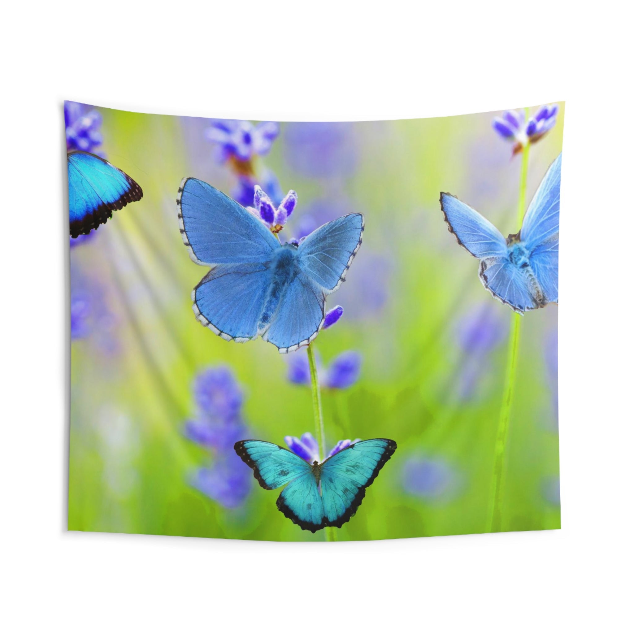 Blue Butterfly Tapestry-1