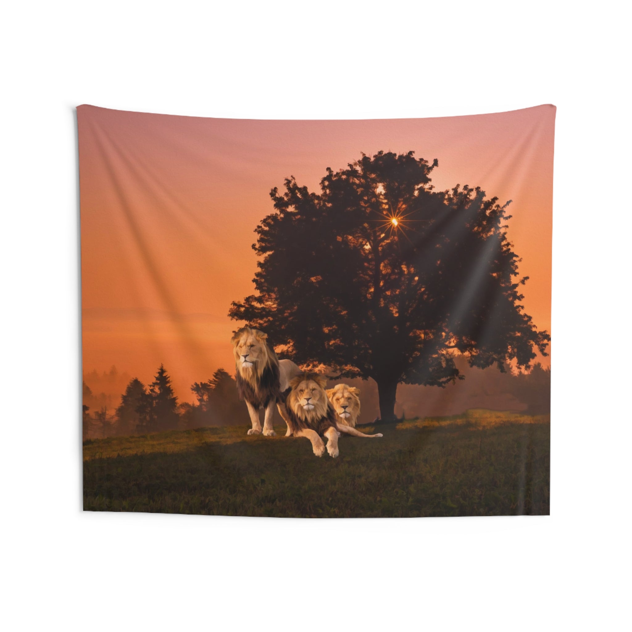 Three Lions Tapestry-3