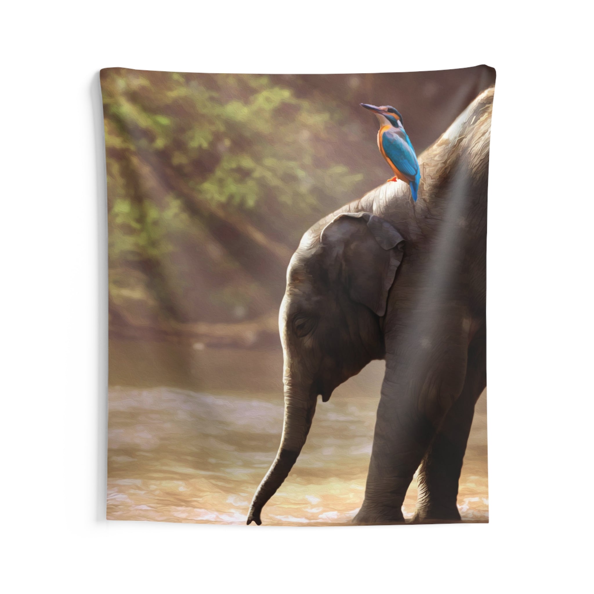 Bird And Elephant Tapestry-3