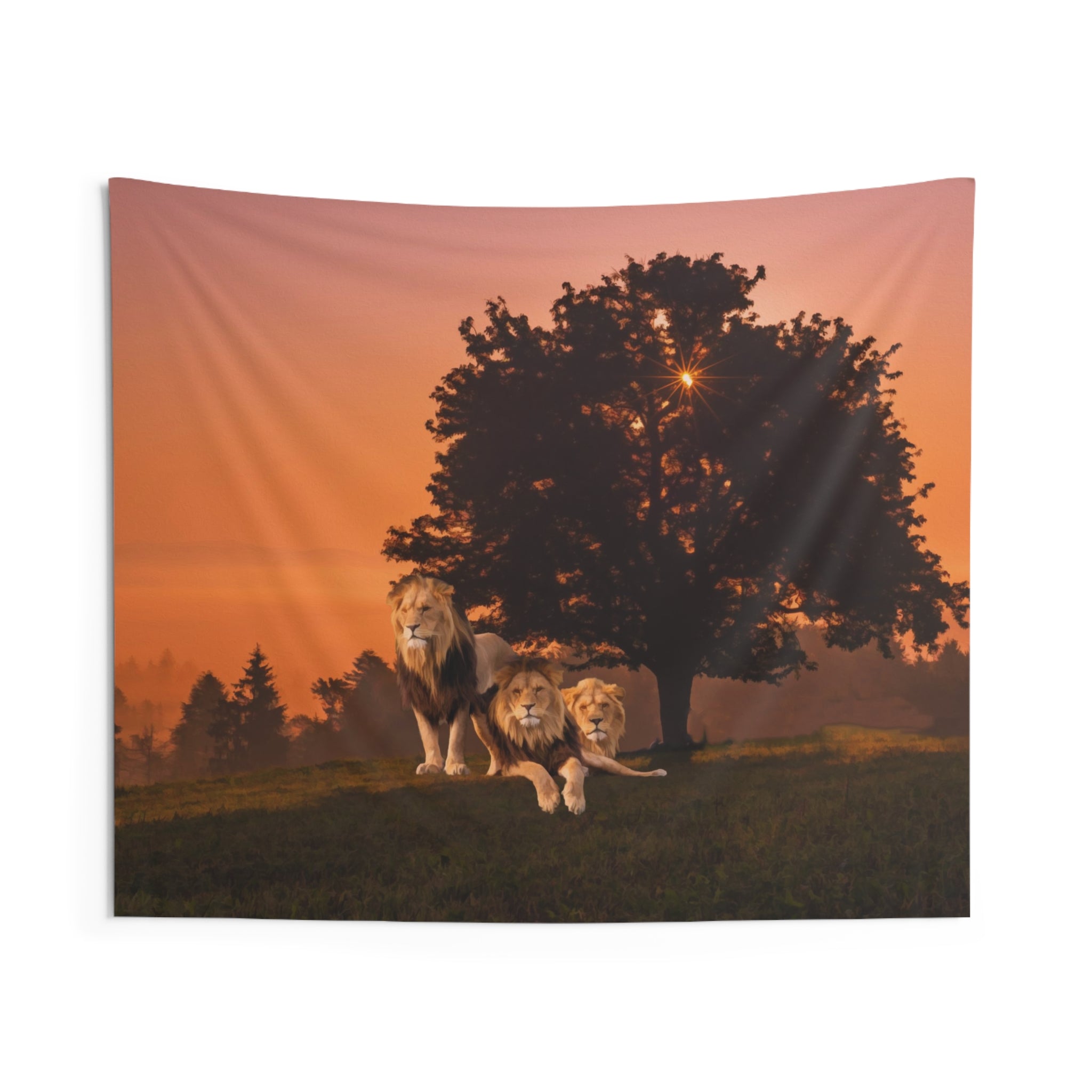 Three Lions Tapestry-0