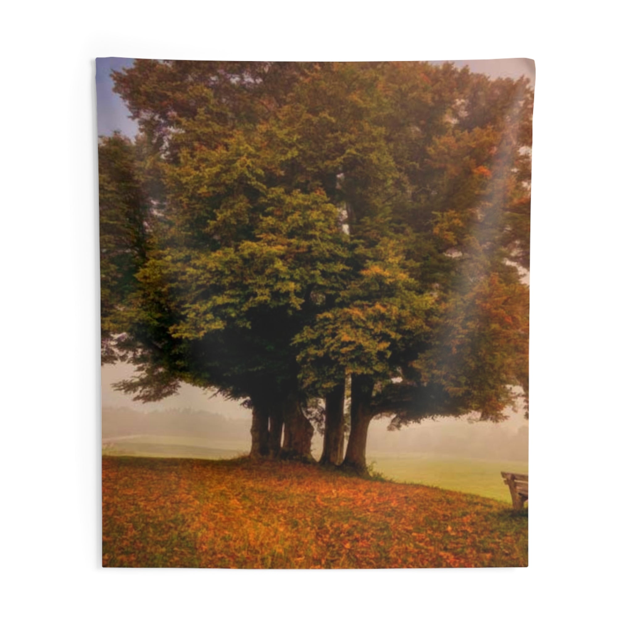 Couple Under Tree Oil Tapestry-3