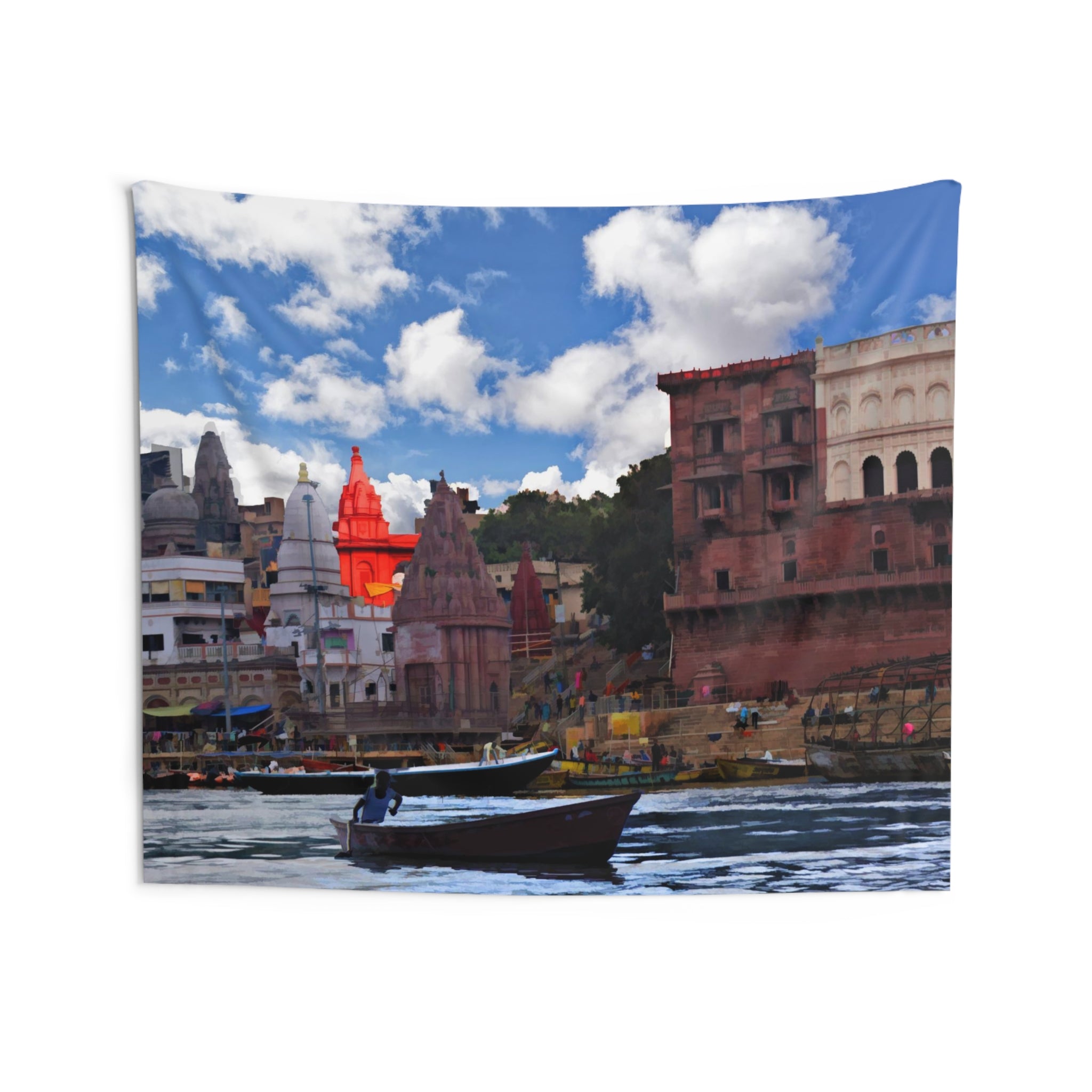 Varanasi Ganga River Tapestry-3