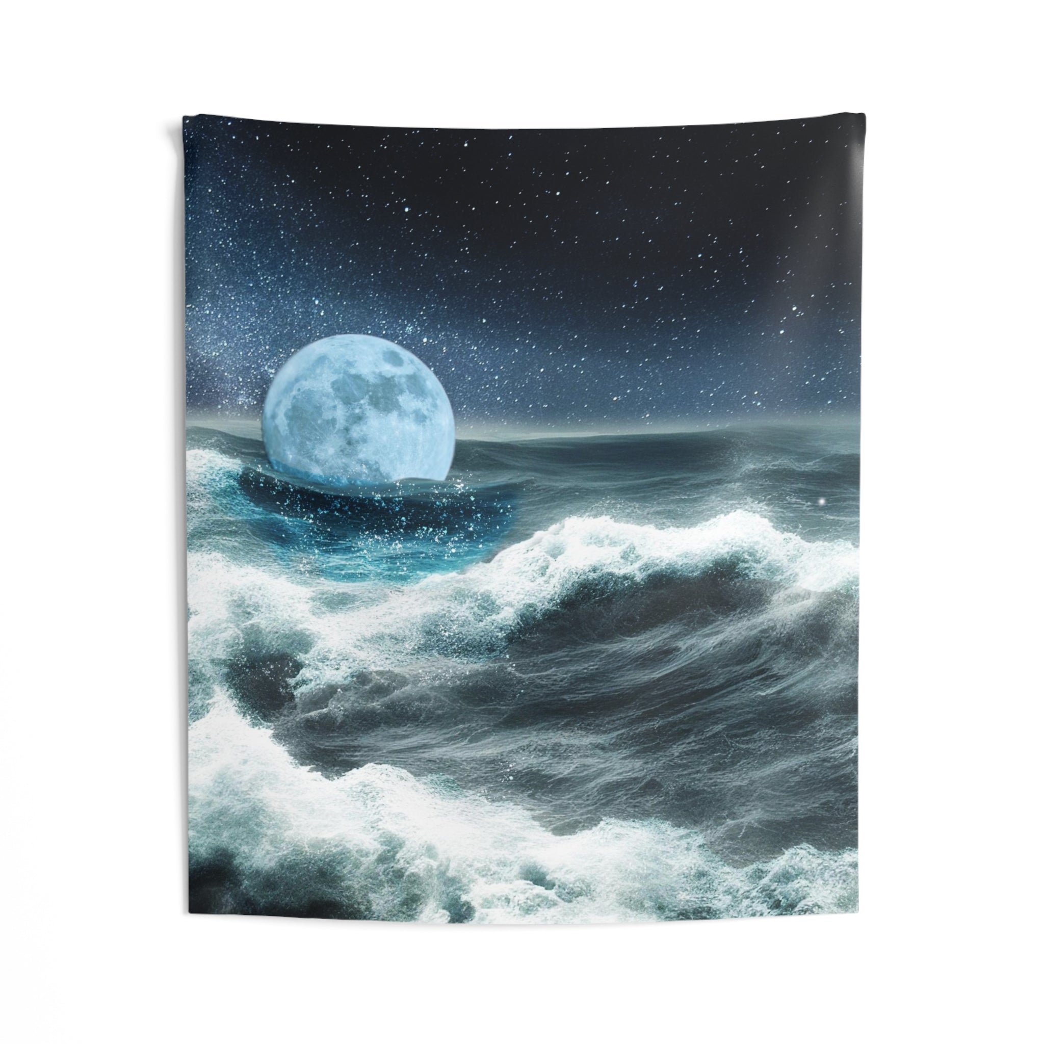 Moon & Sea Storm Tapestry-1