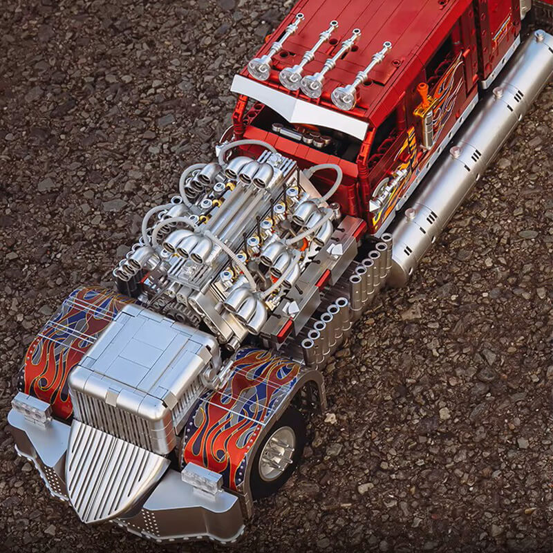 The American V24 Diesel Truck 3484Pcs-4