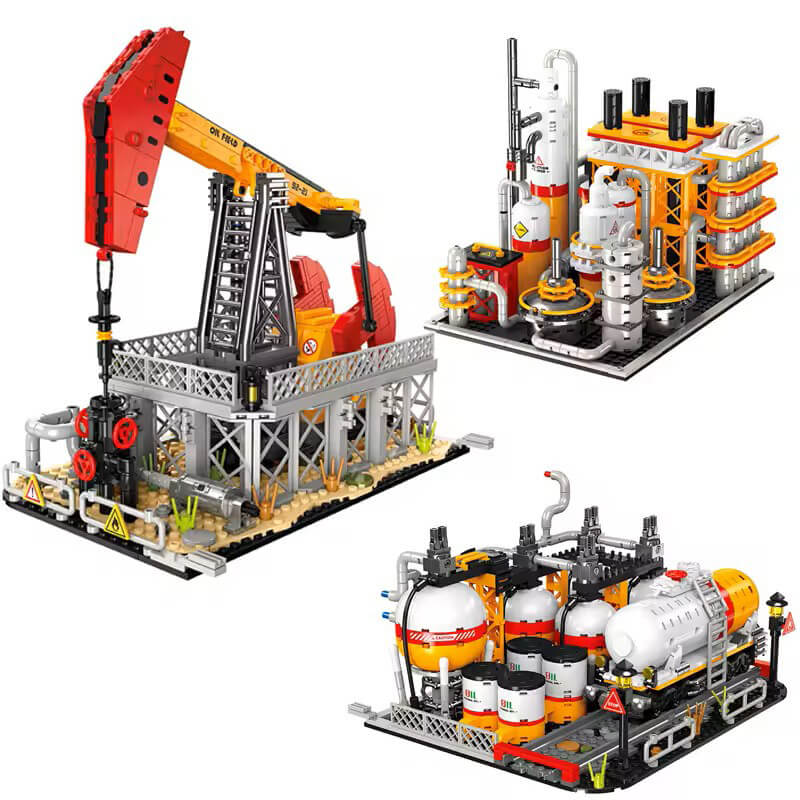 Industrial Oil Refinery Complex 2140Pcs-1