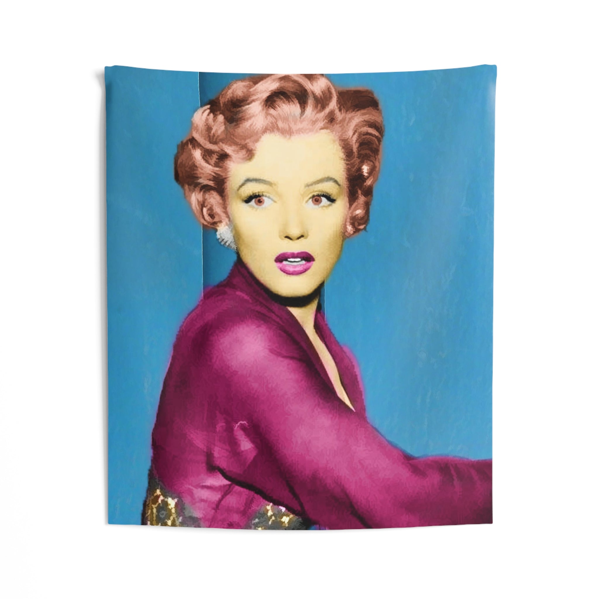 Marilyn Brown Hair Tapestry-1