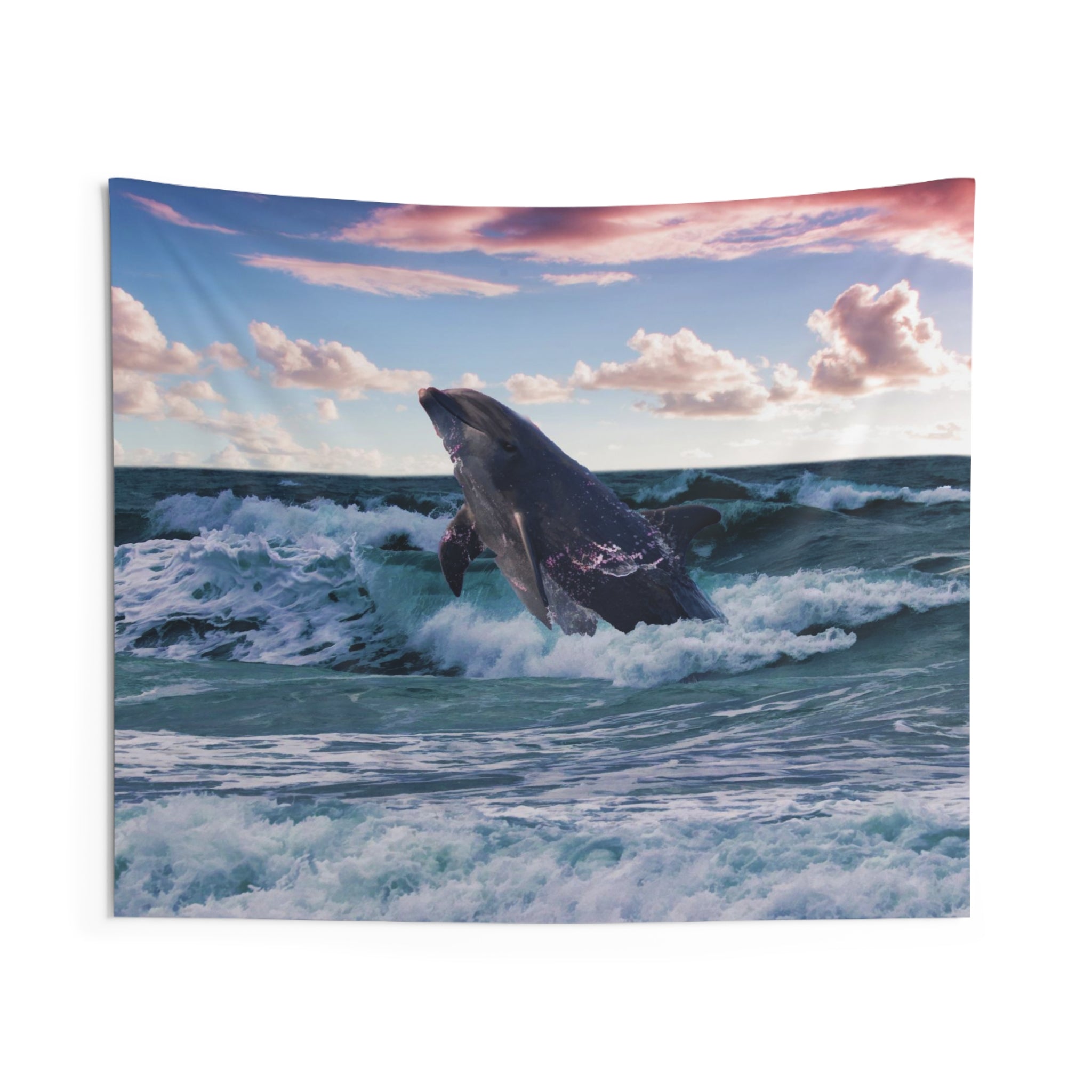 Grey Dolphin Tapestry-0