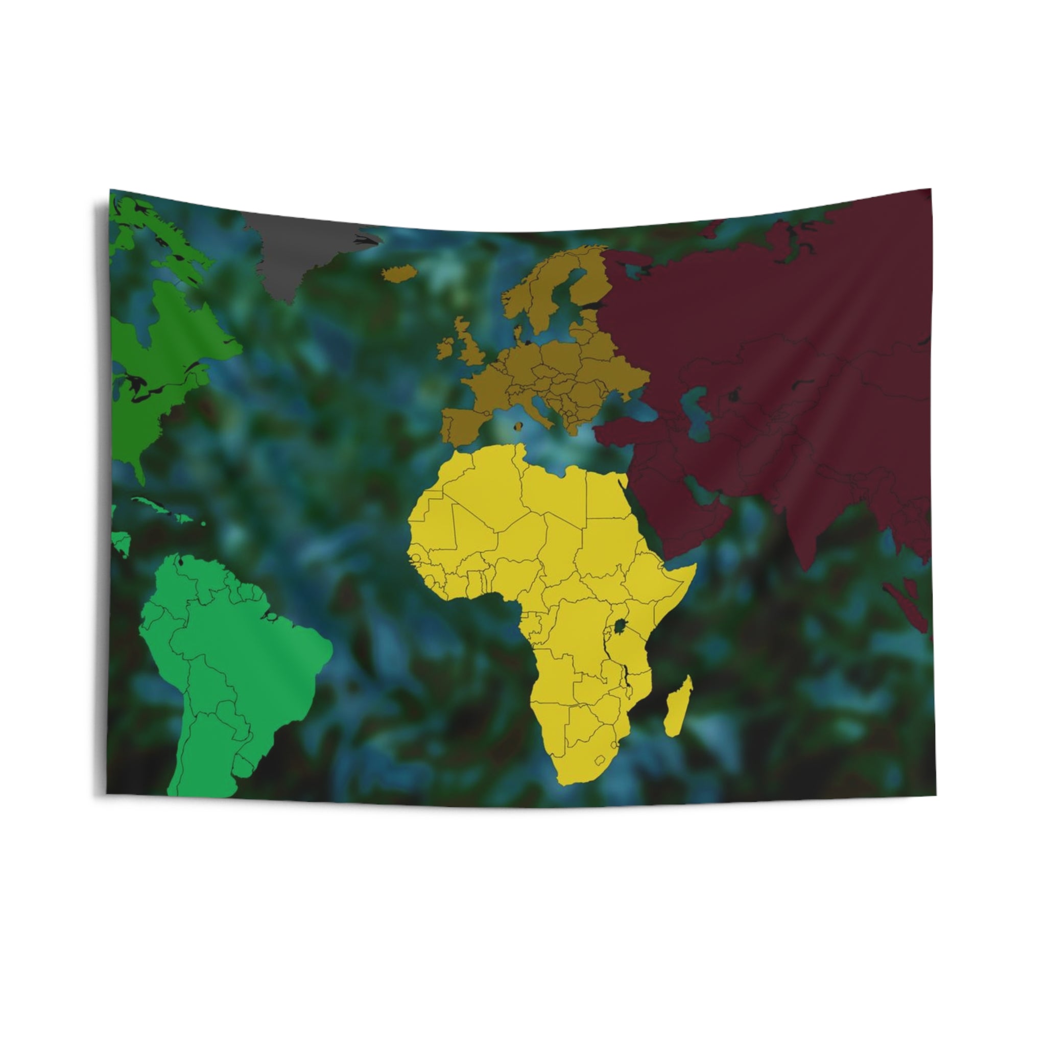 World map Painting Tapestry-2