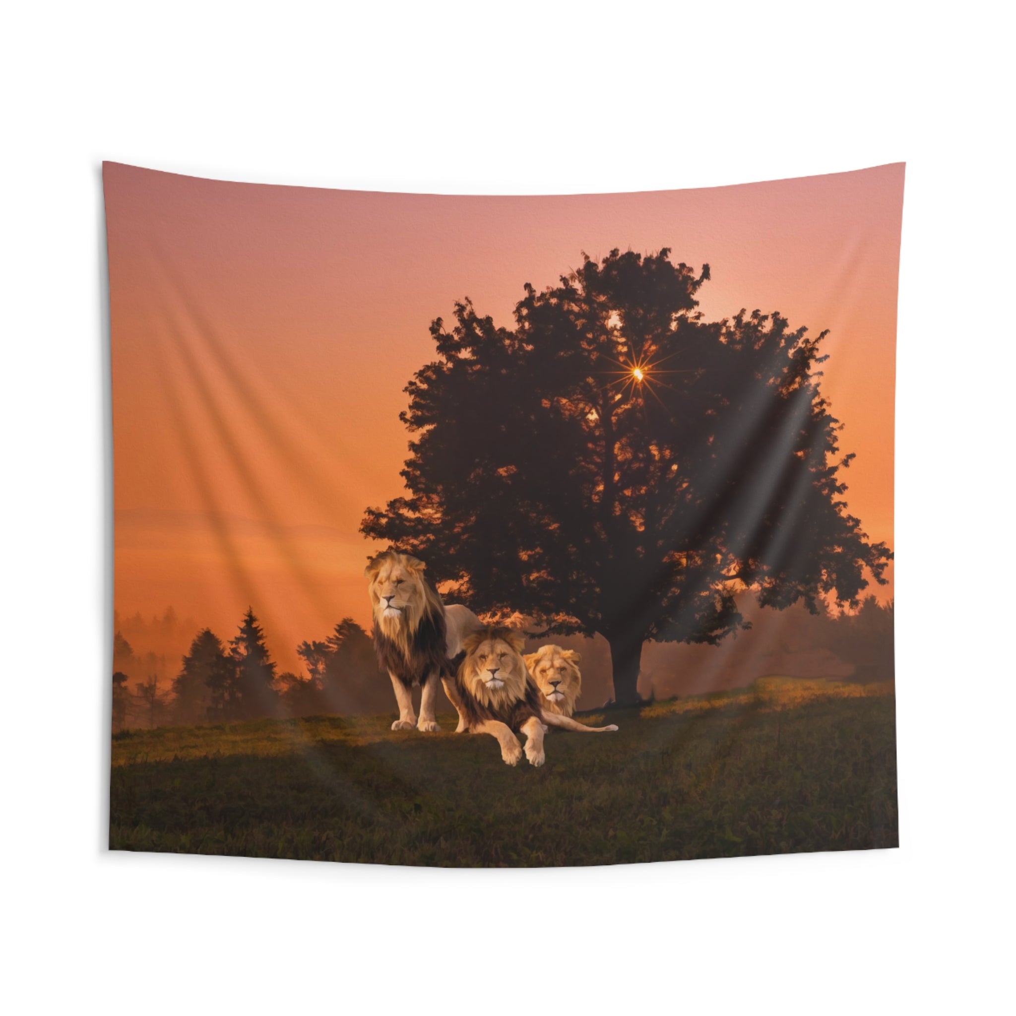 Three Lions Tapestry-1