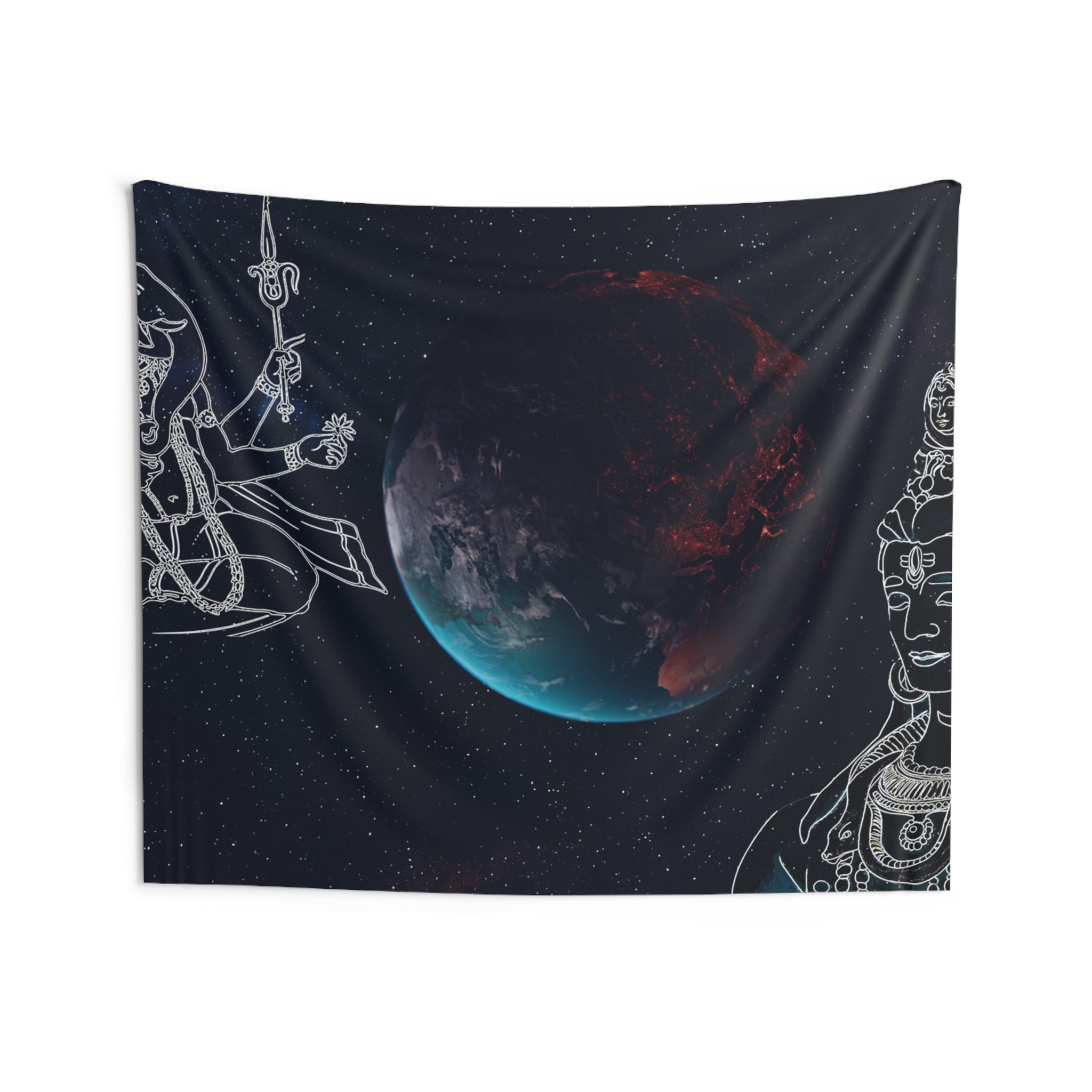 Shiv And Ganesha Tapestry-3