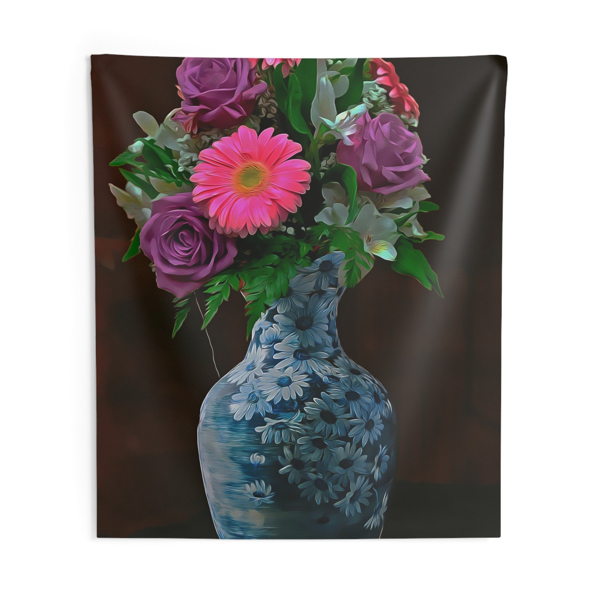 Flower Vase Art Tapestry-3