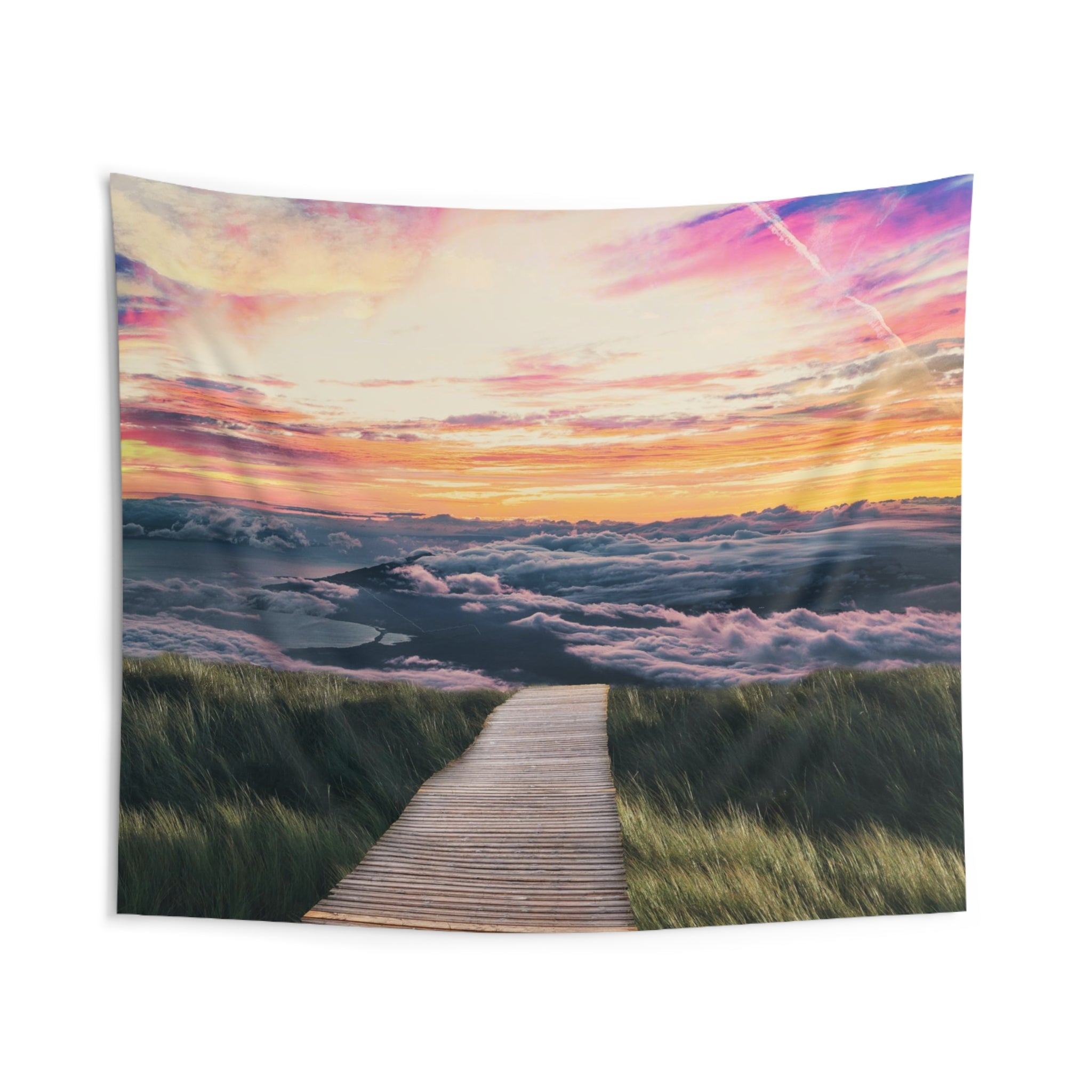 Sunrise Beach Path Tapestry-1