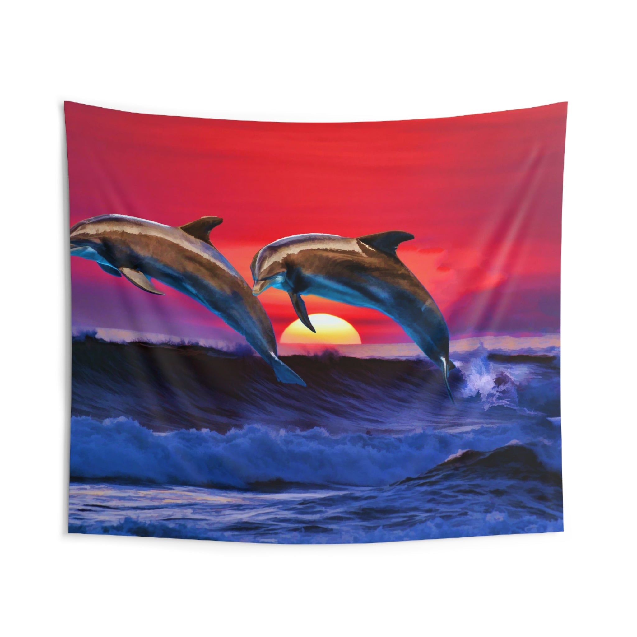 Sunrise Dolphin Tapestry-1