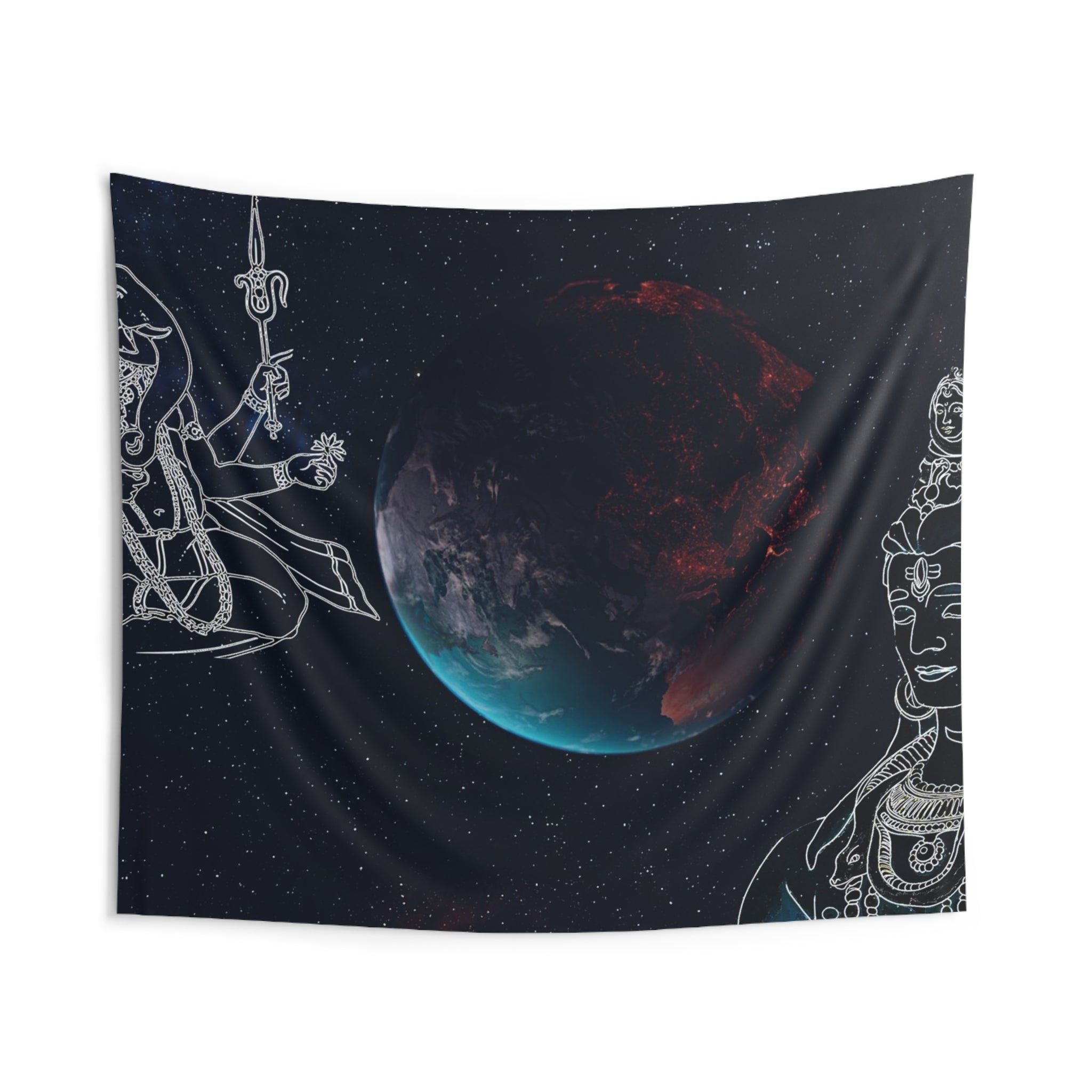 Shiv And Ganesha Tapestry-1