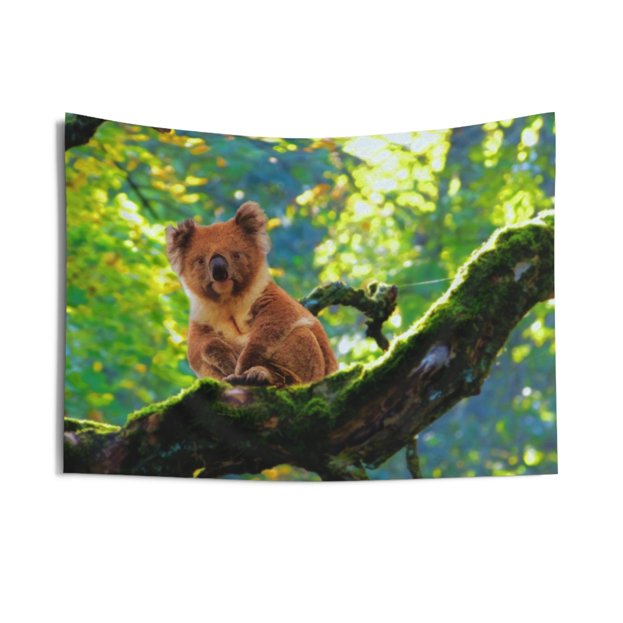 Koala On Tree Tapestry-2