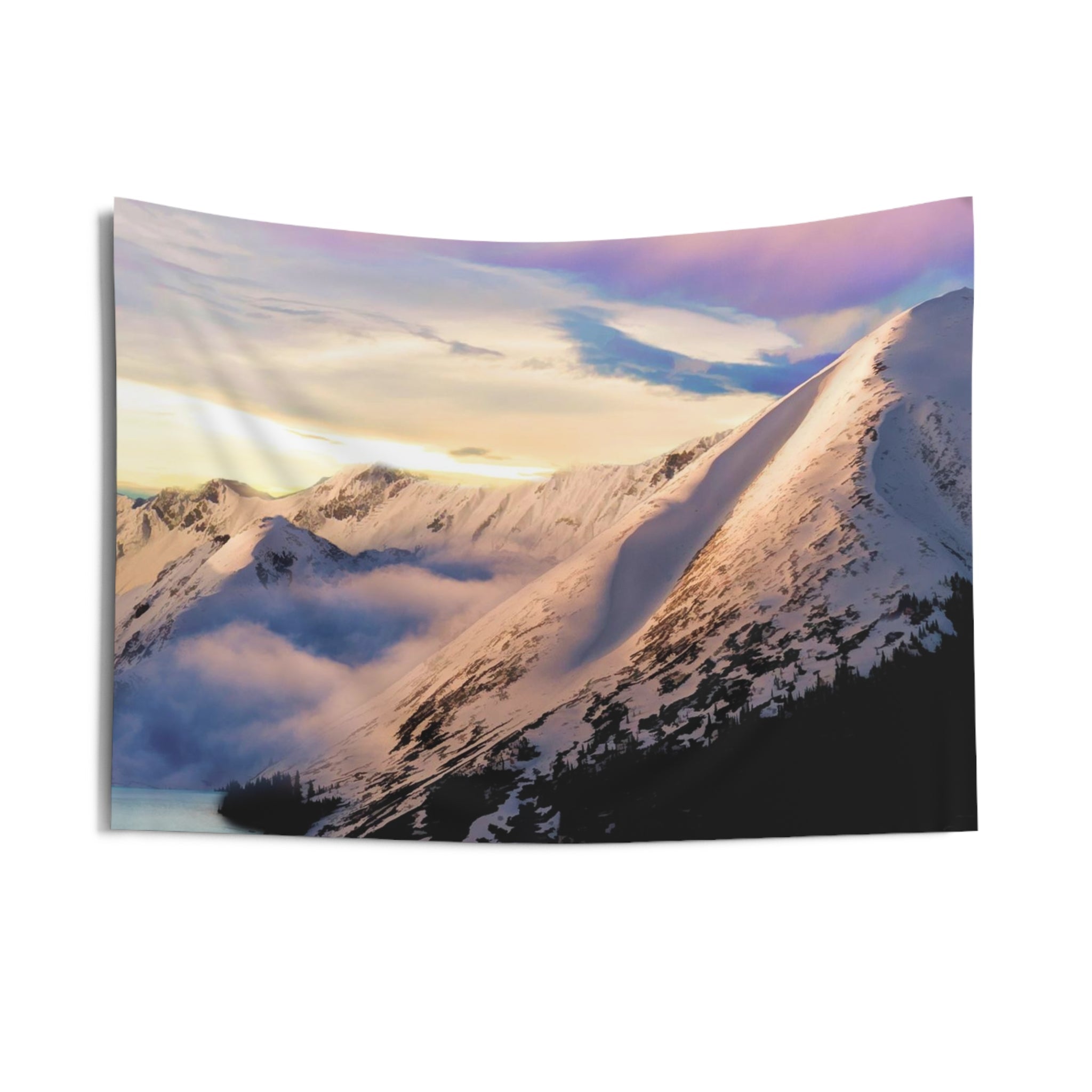 Mountains Snow Tapestry-2