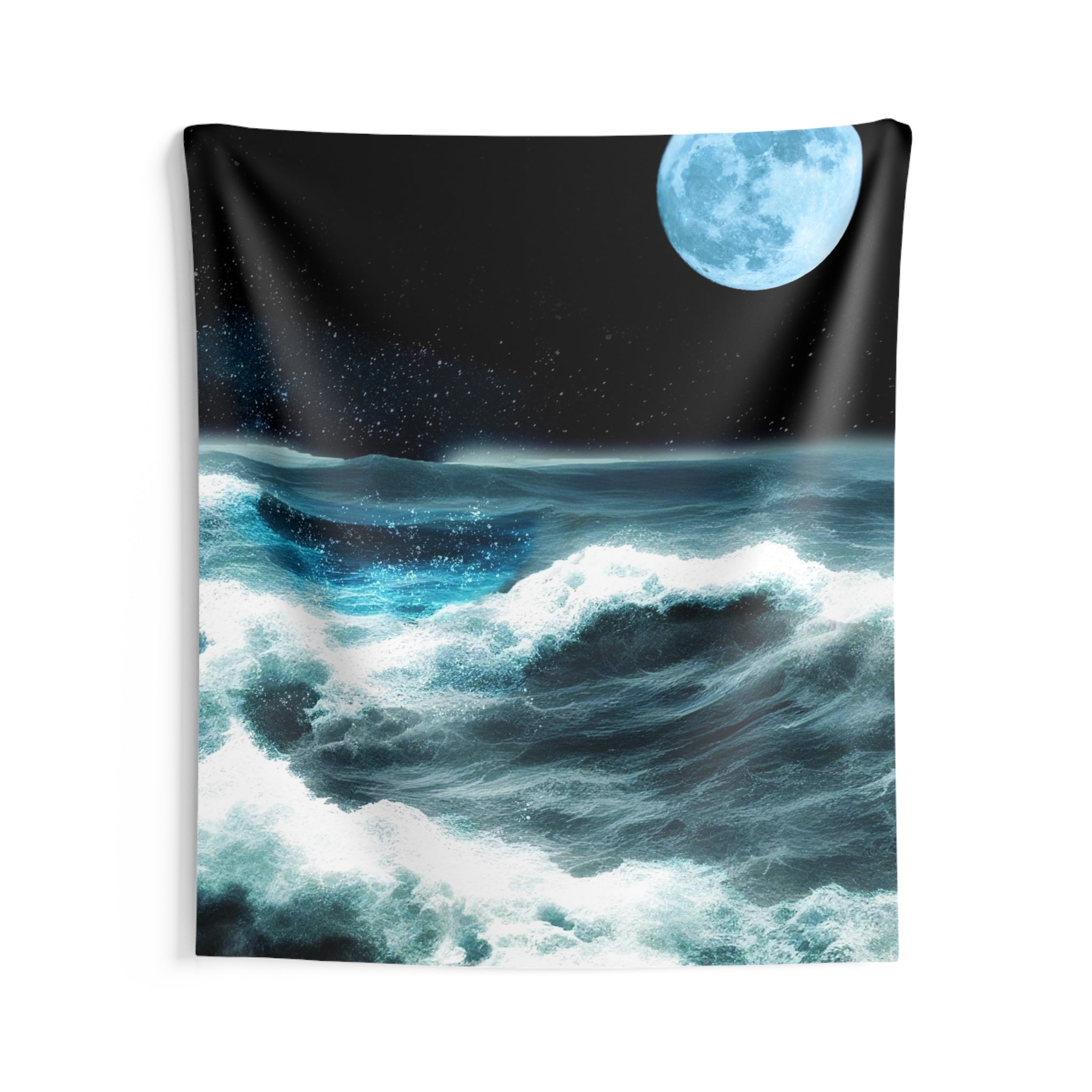 Sea Storm & Moon Tapestry-2