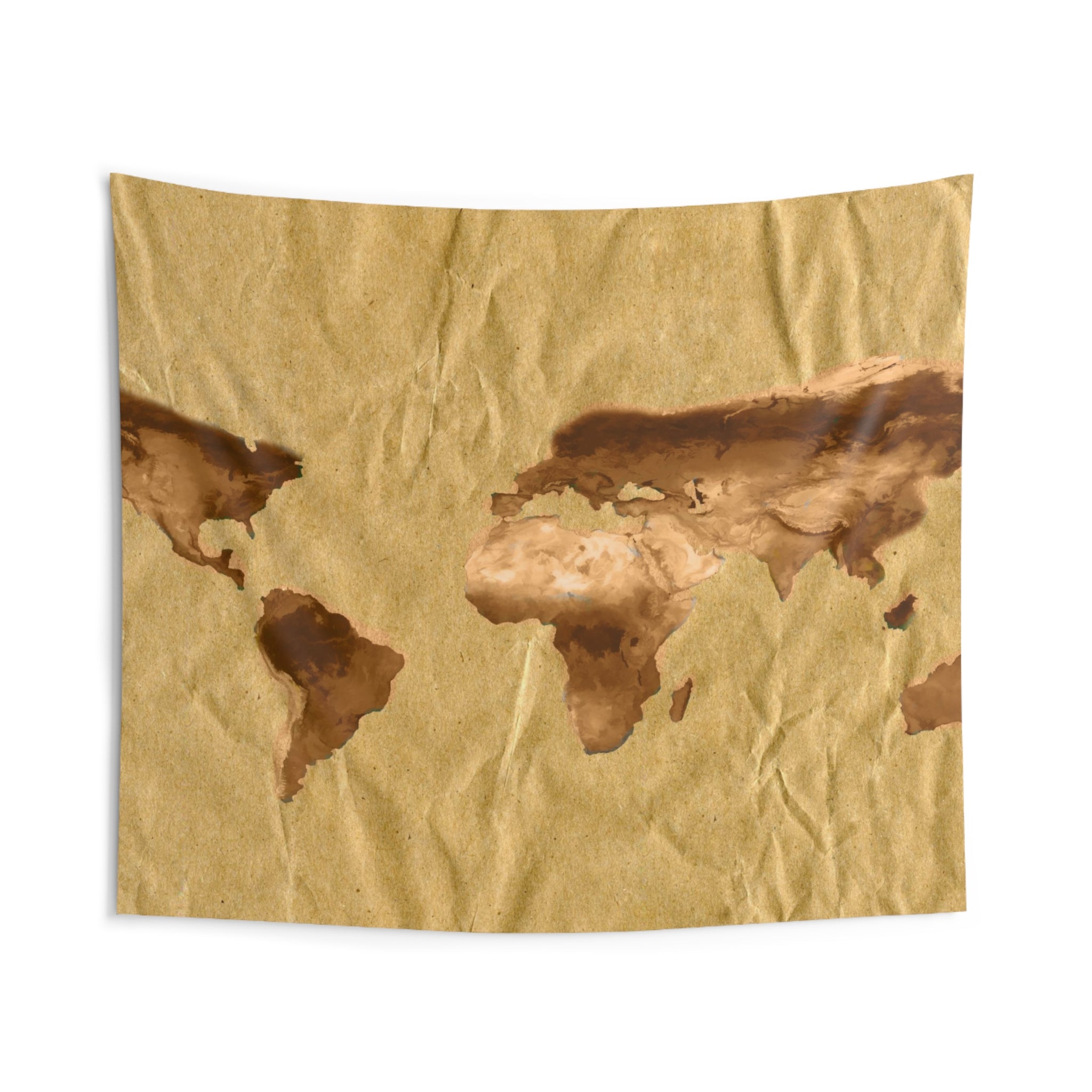 Brown Worldmap Tapestry-1