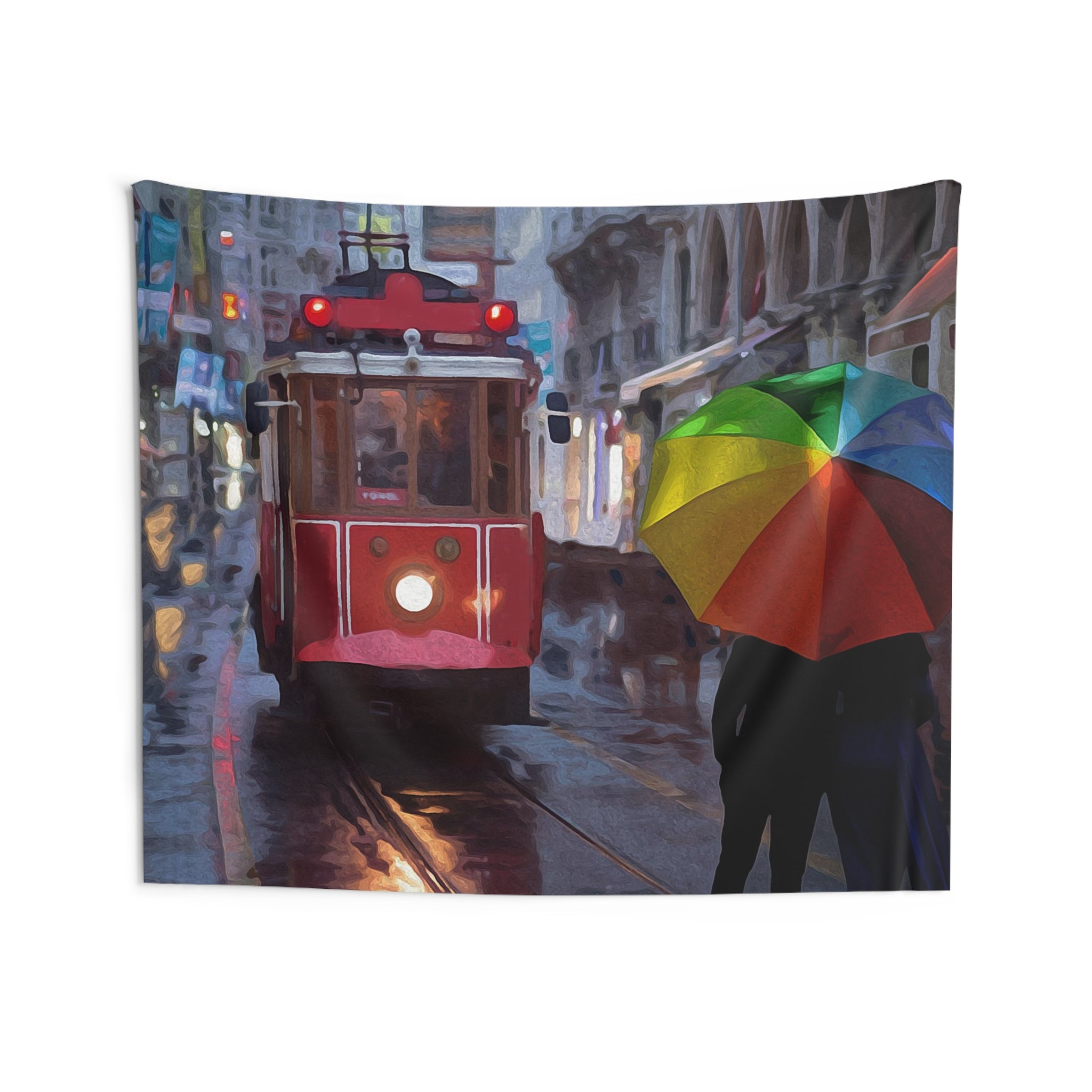 Street Tram Tapestry-3