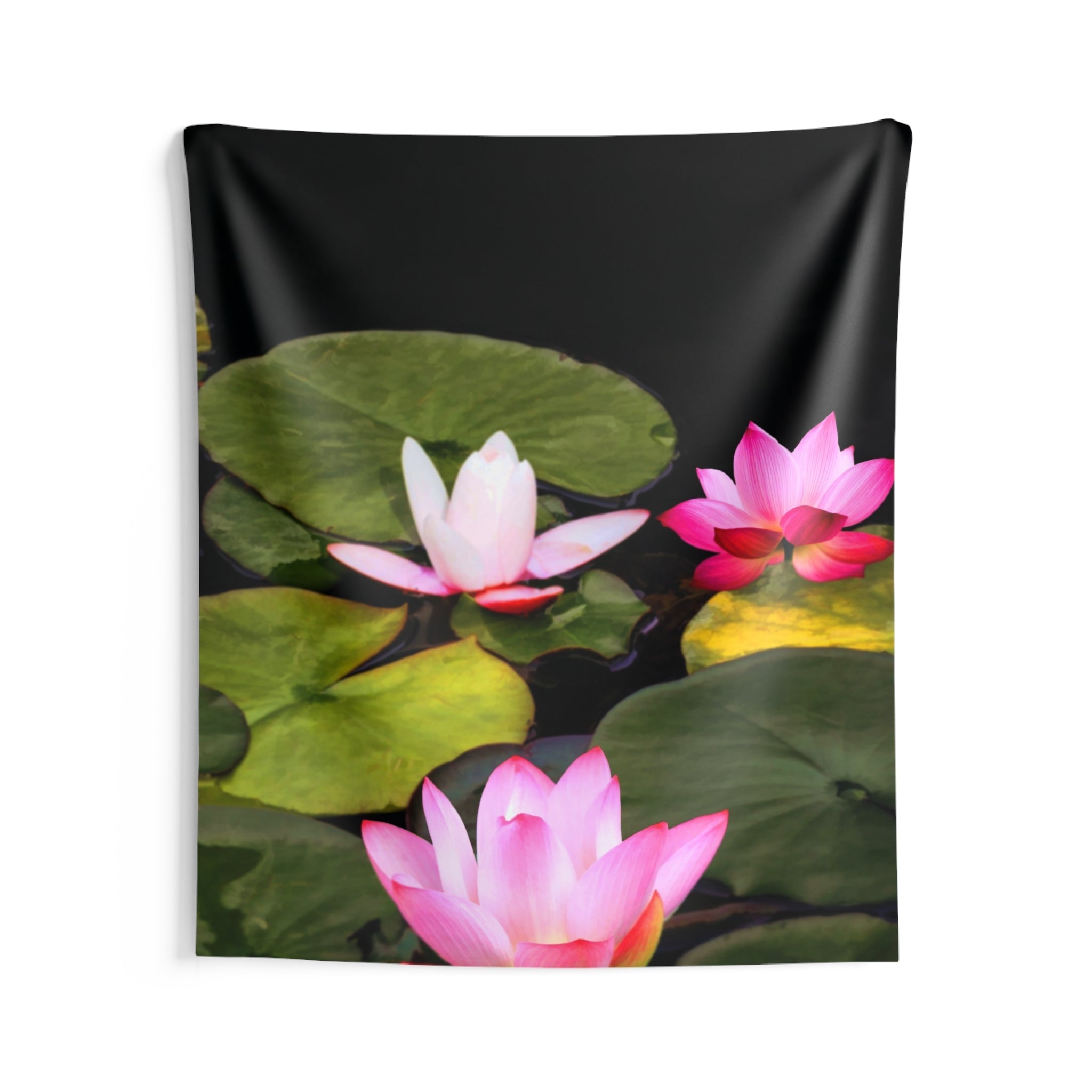 Pink Lily Flower Tapestry-2