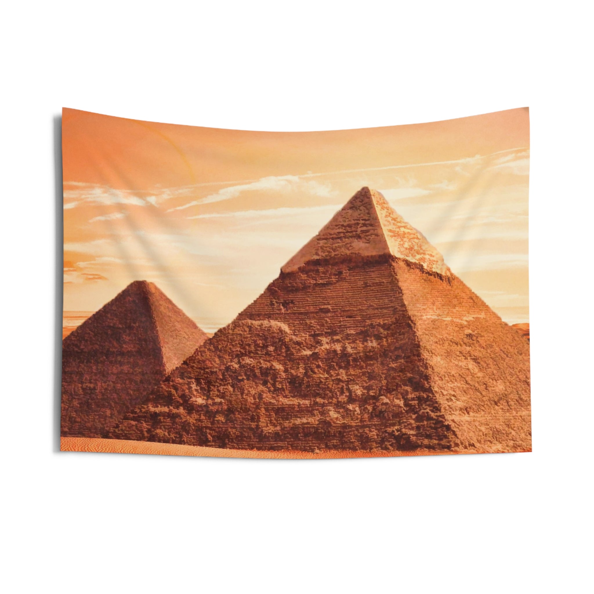 Orange Pyramid Tapestry-2