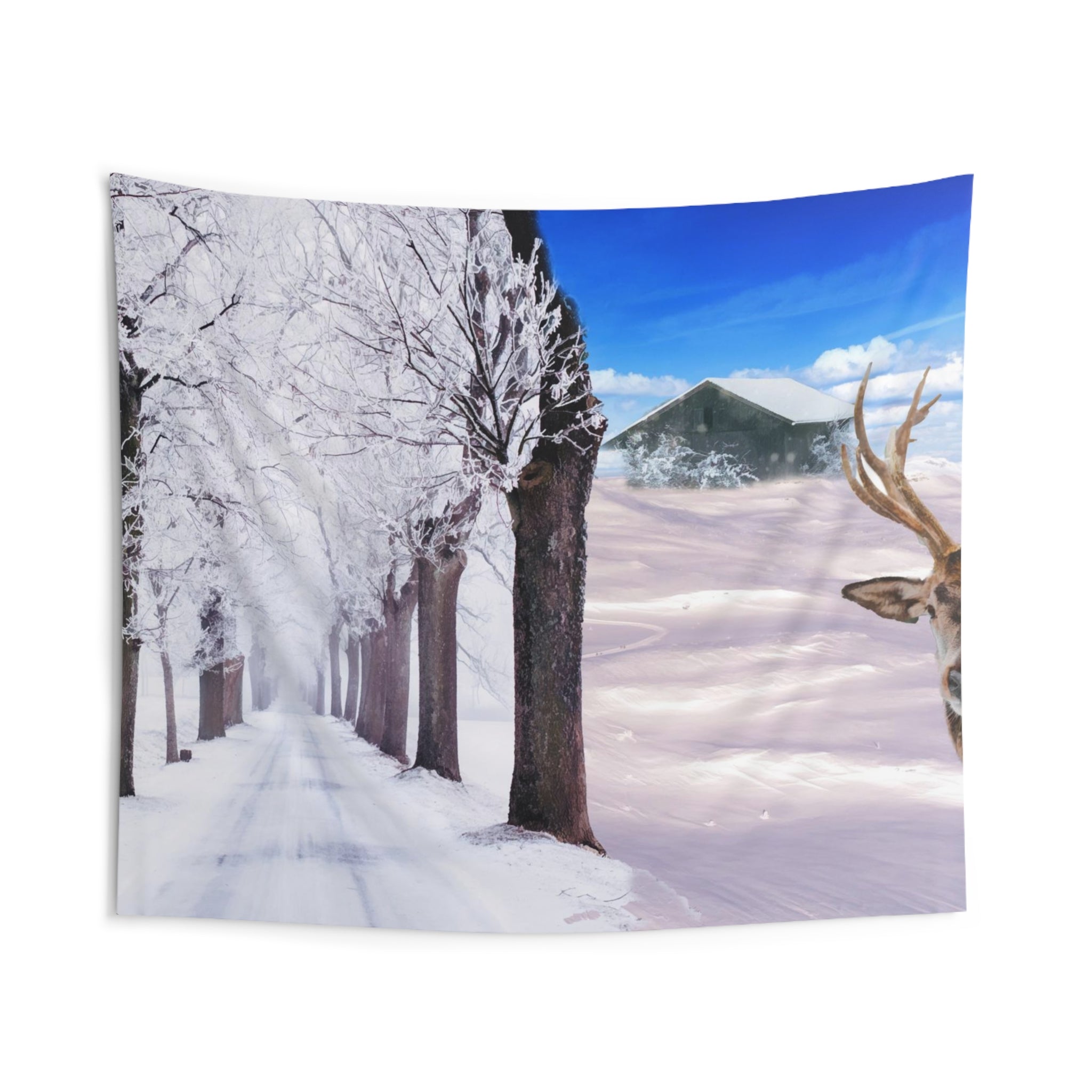 Deer Winter Tapestry-1