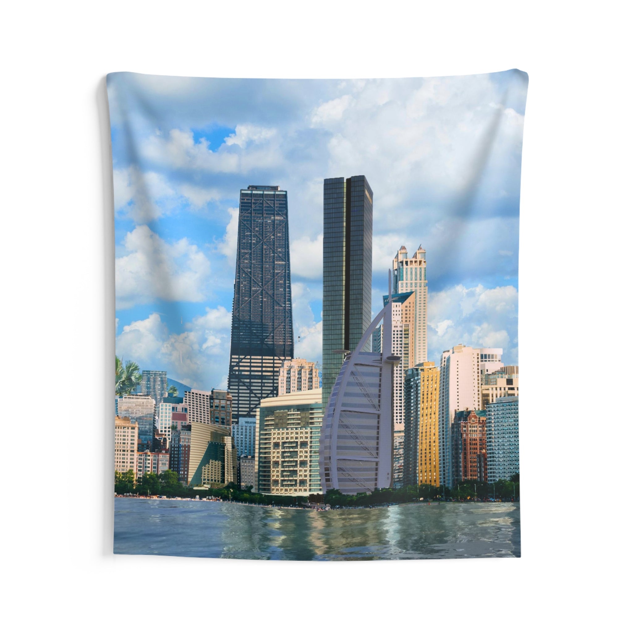 Chicago Skyline Tapestry-2