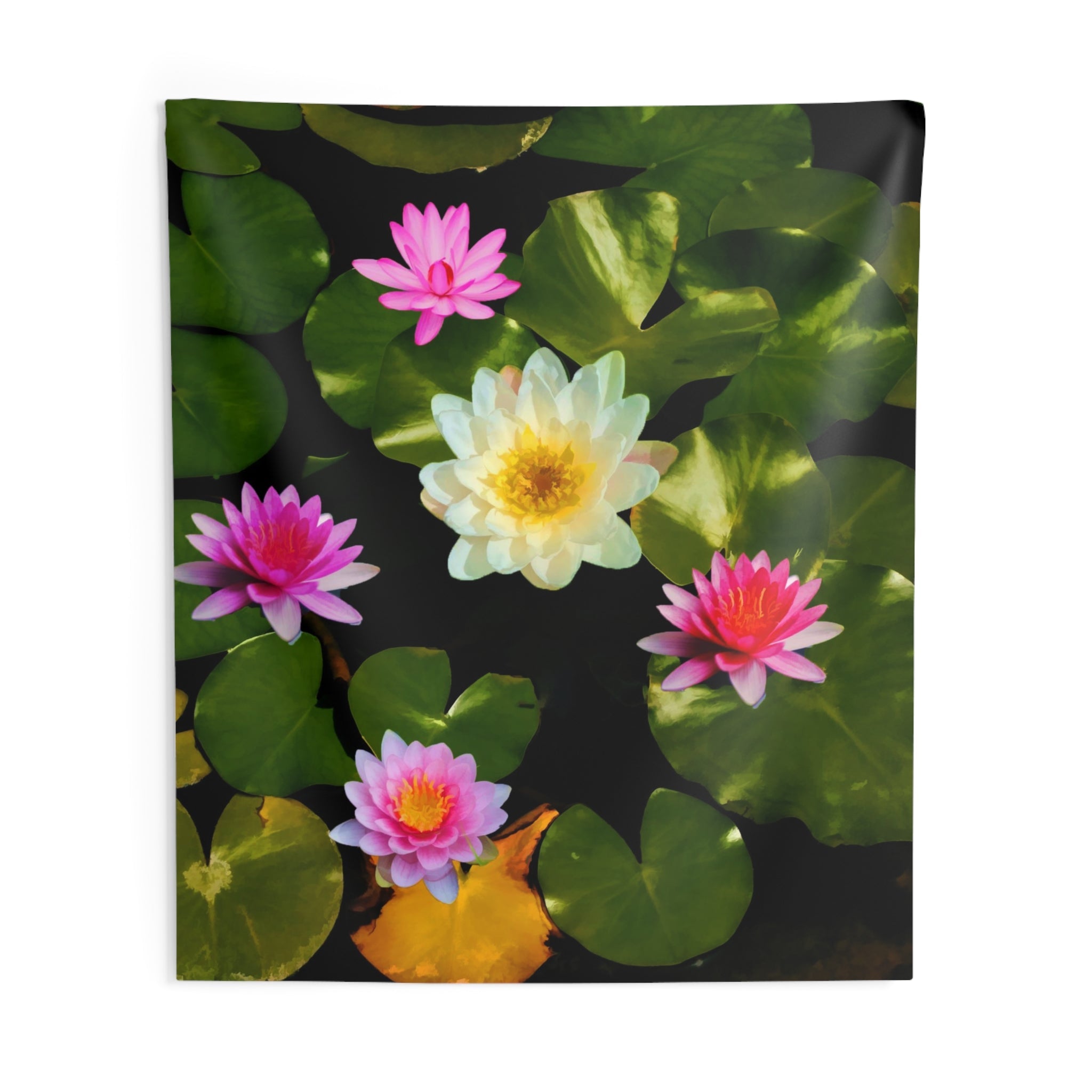 Pink Lily Flower Tapestry-3