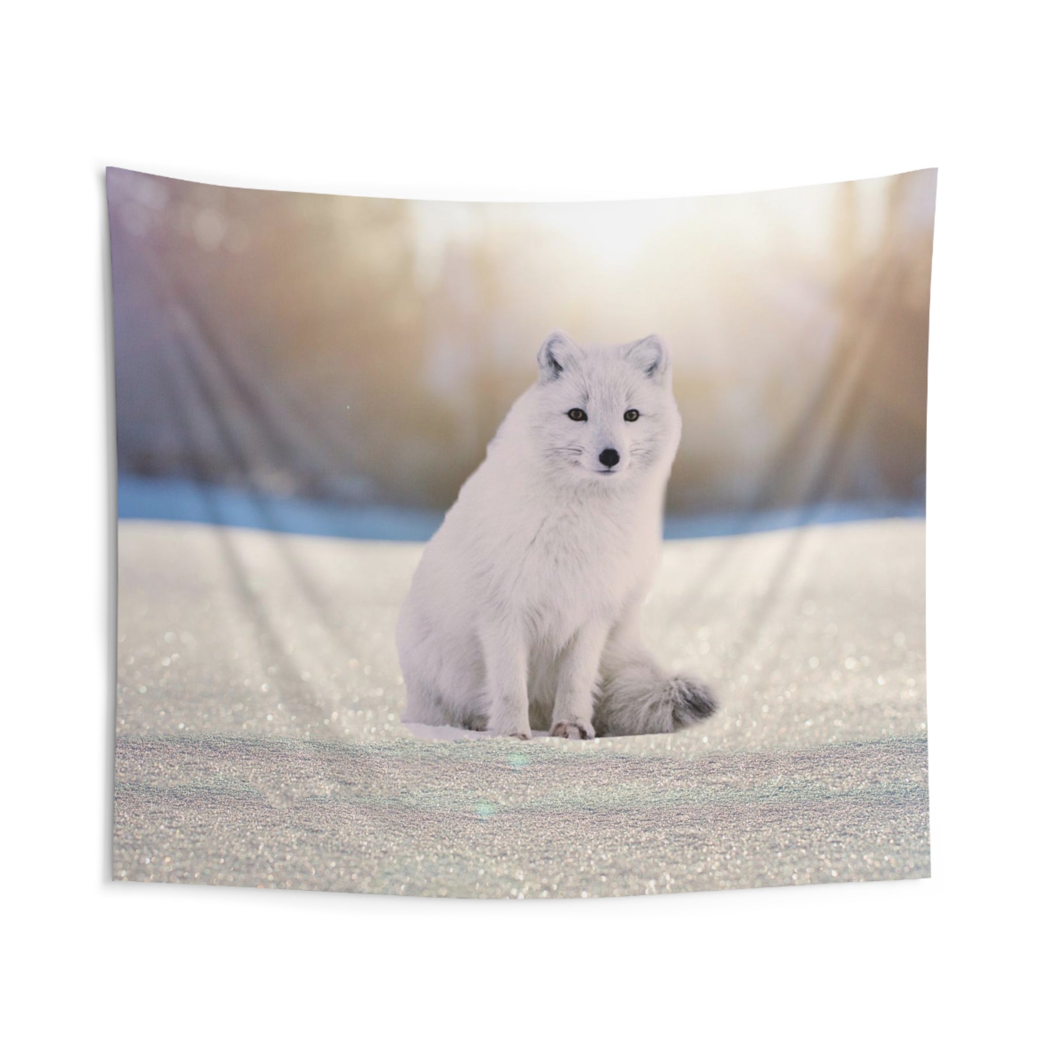 Arctic Fox White Tapestry-1