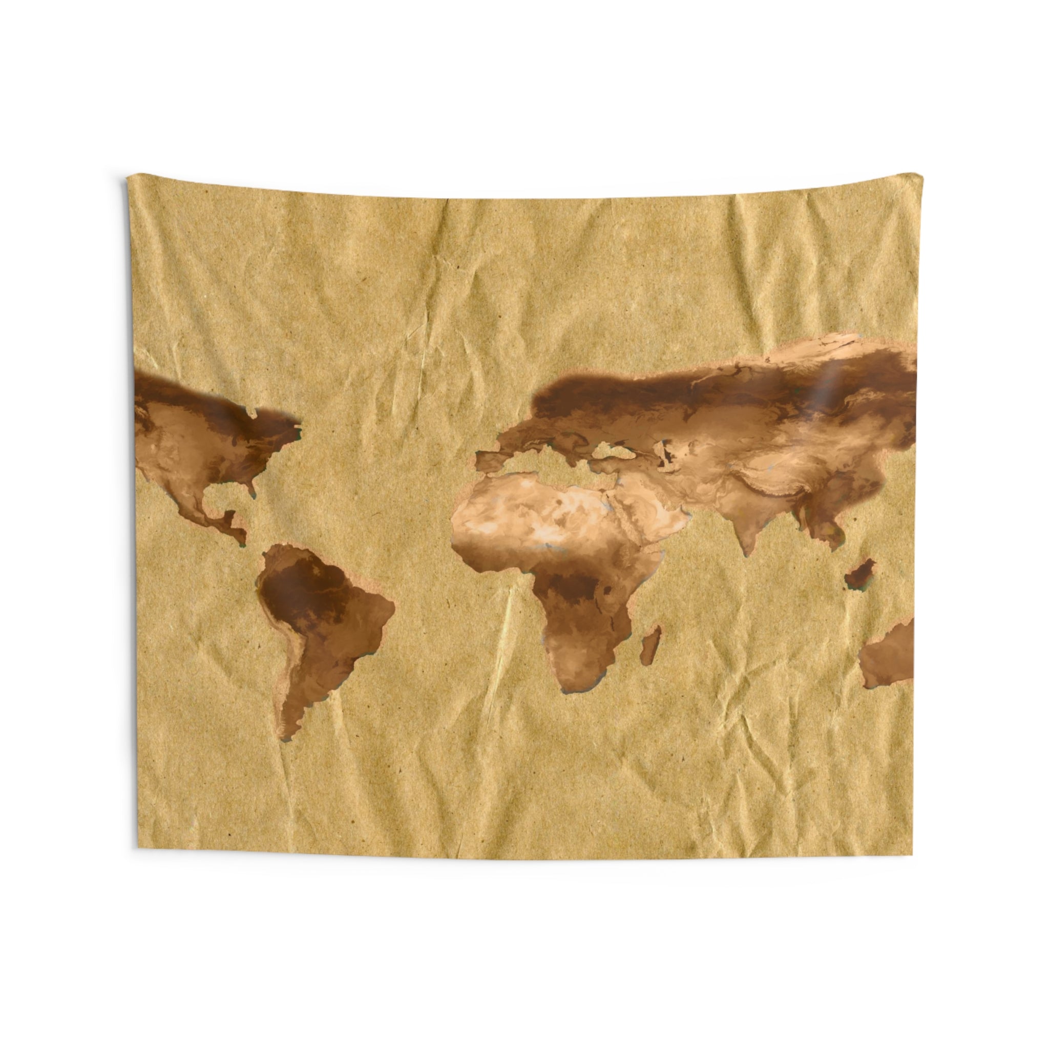 Brown Worldmap Tapestry-3