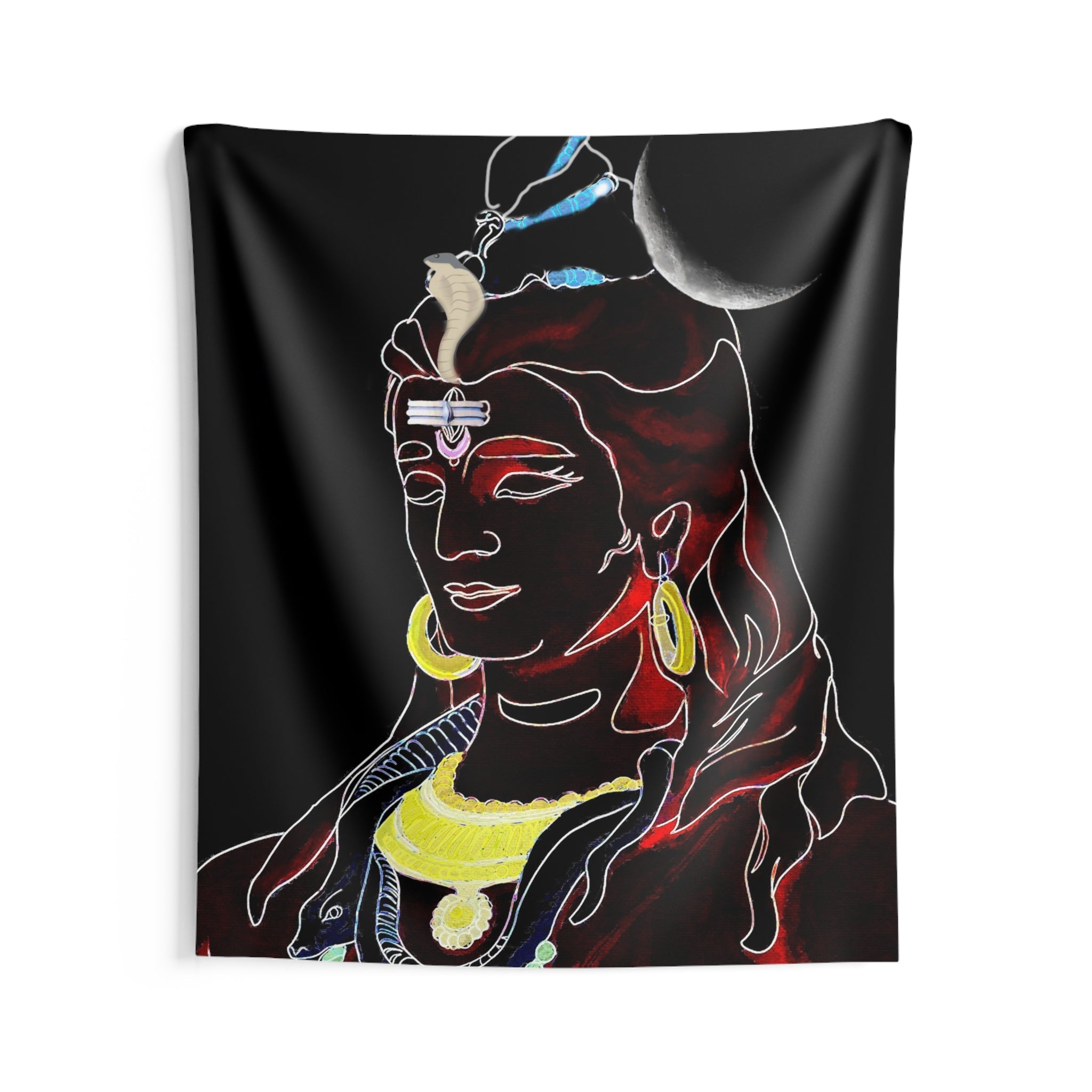 Shiva Glow in Dark Tapestry-2