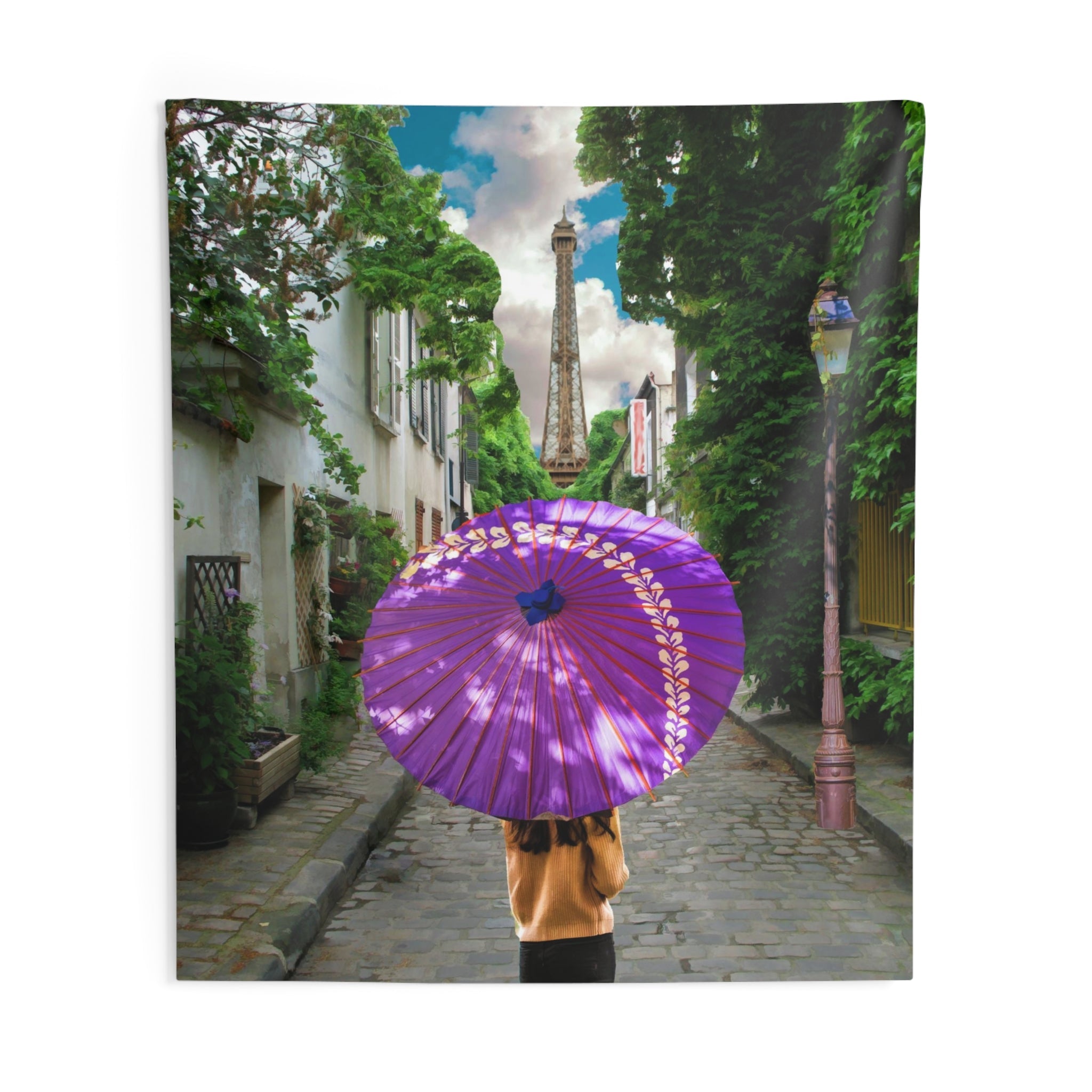 Paris street Eiffel Tower Tapestry-3