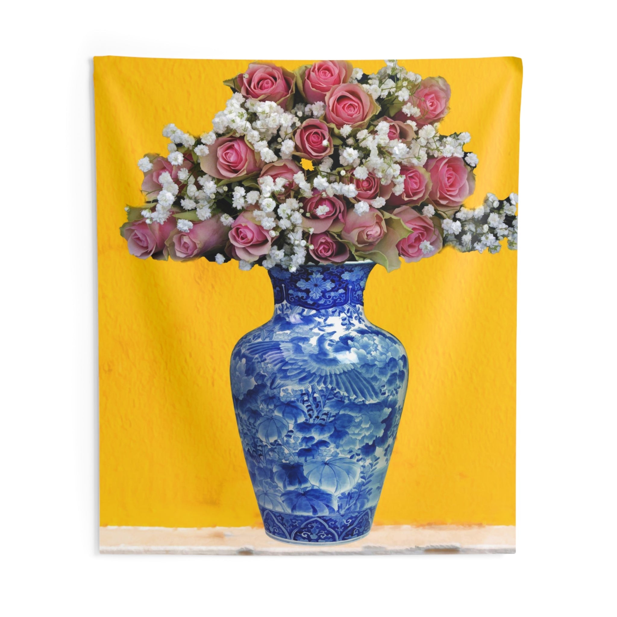 Blue Vase Tapestry-3