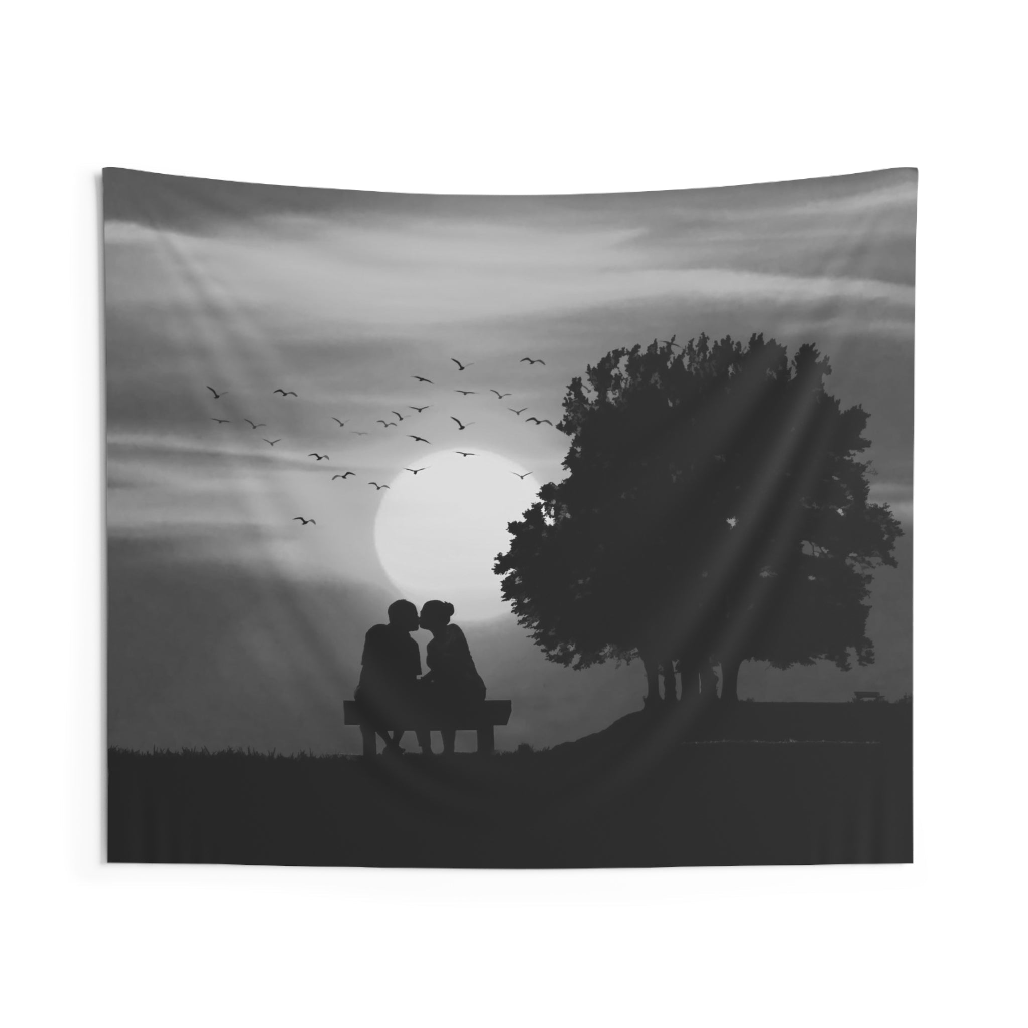 Couple Sunset Tapestry-0